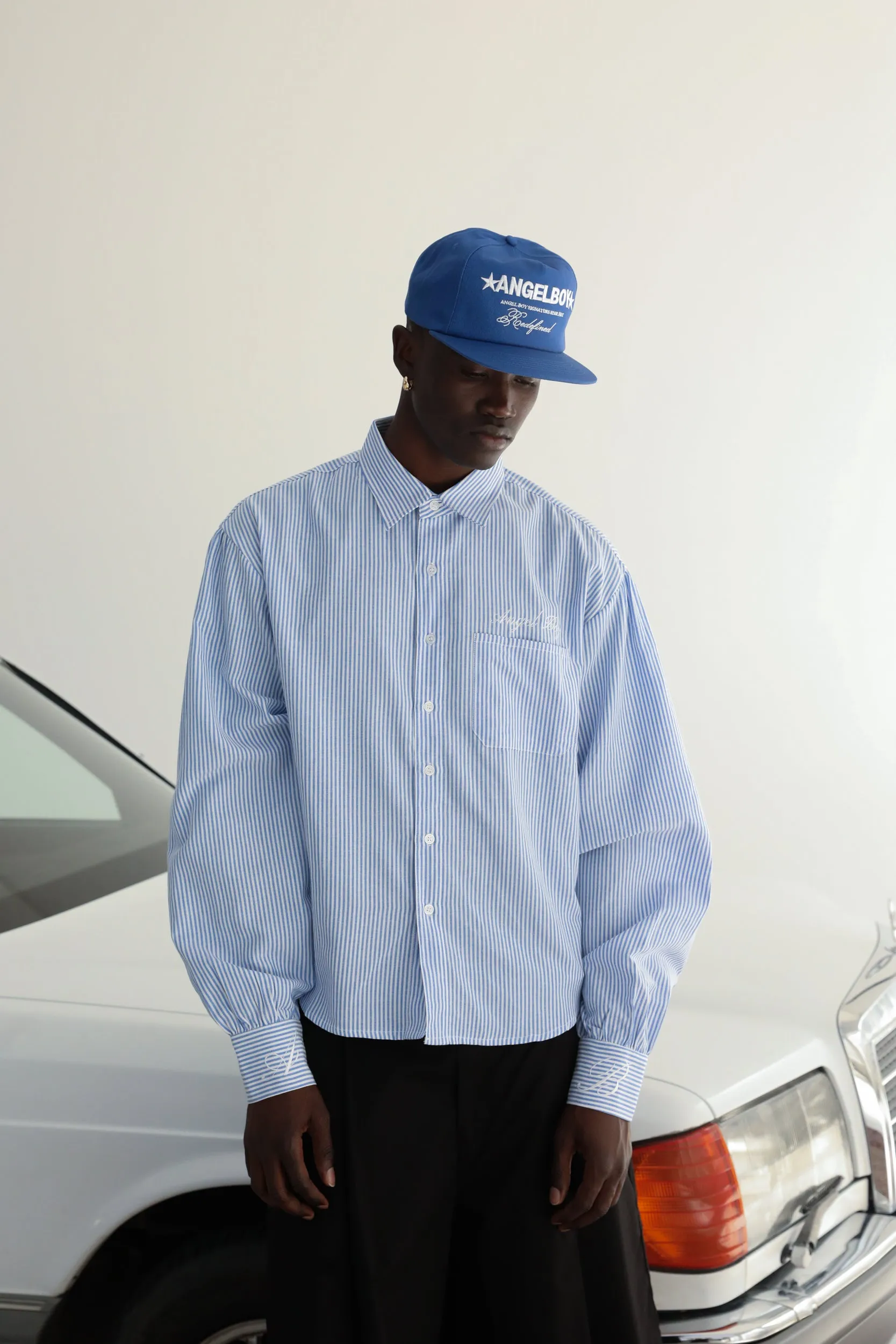 Pinstripe Long Sleeve Button Up sold by Angel Boy product image thumbnail 2