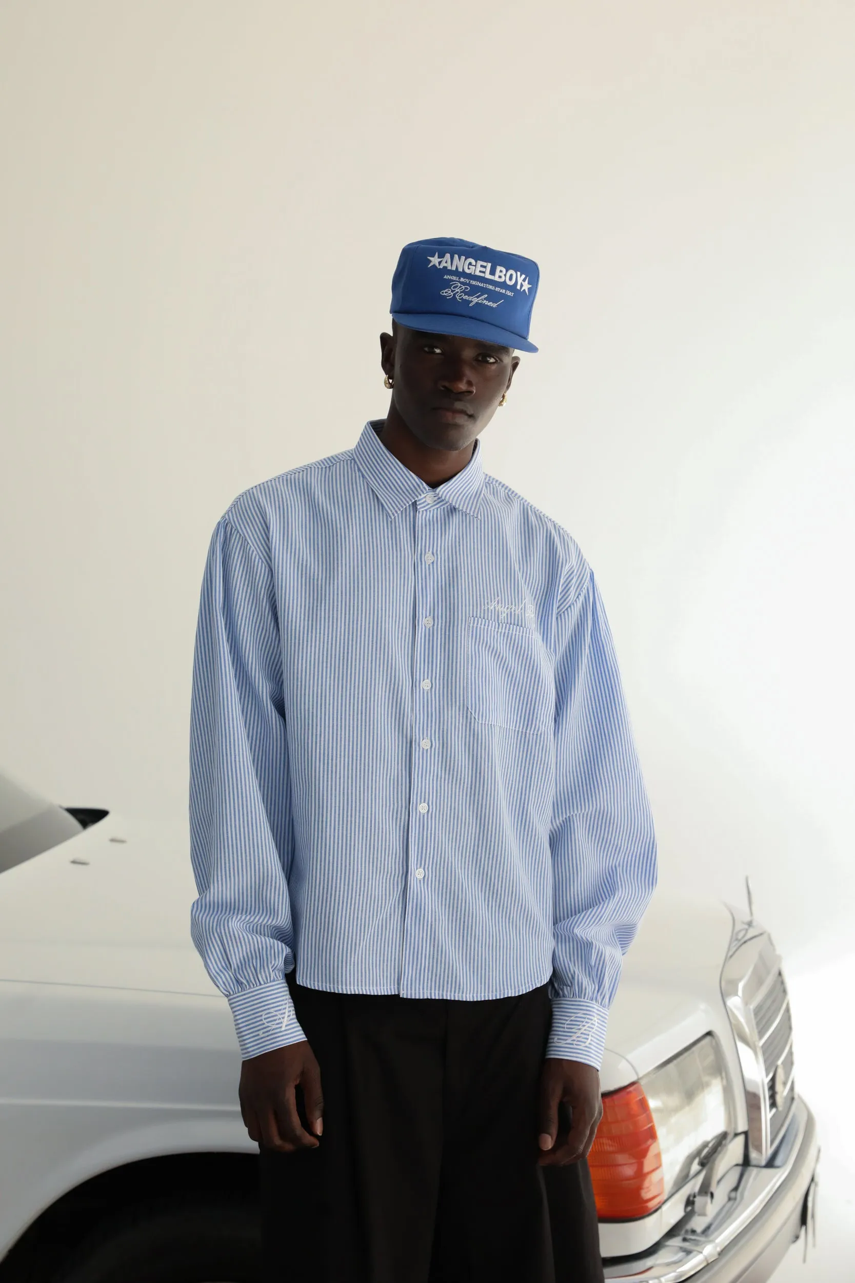 Pinstripe Long Sleeve Button Up sold by Angel Boy product image thumbnail 3