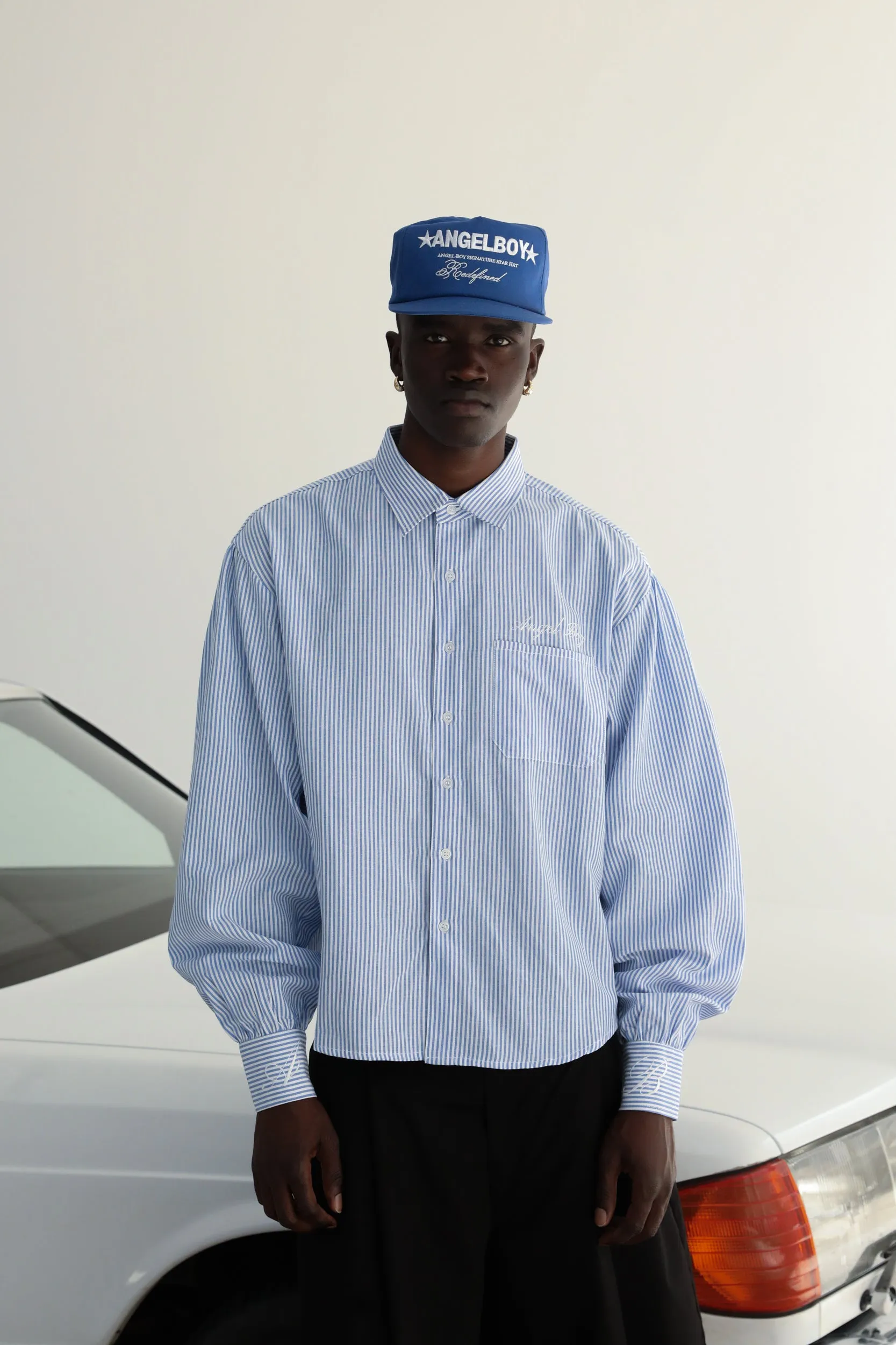 Pinstripe Long Sleeve Button Up sold by Angel Boy product image thumbnail 4