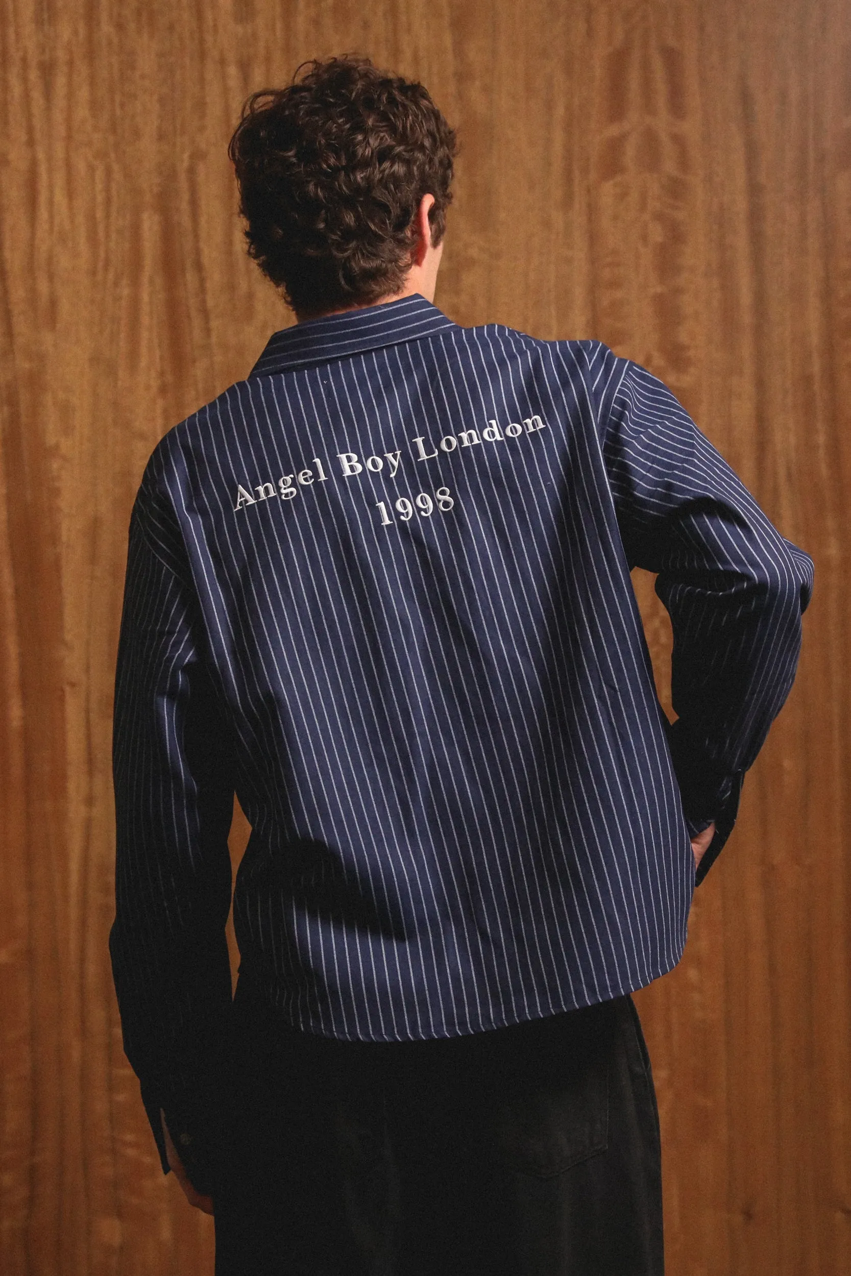 ABC Navy Striped Shirt sold by Angel Boy product image thumbnail 4