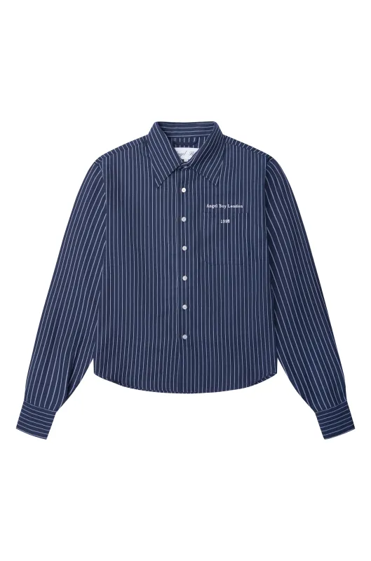 ABC Navy Striped Shirt made by Angel Boy
