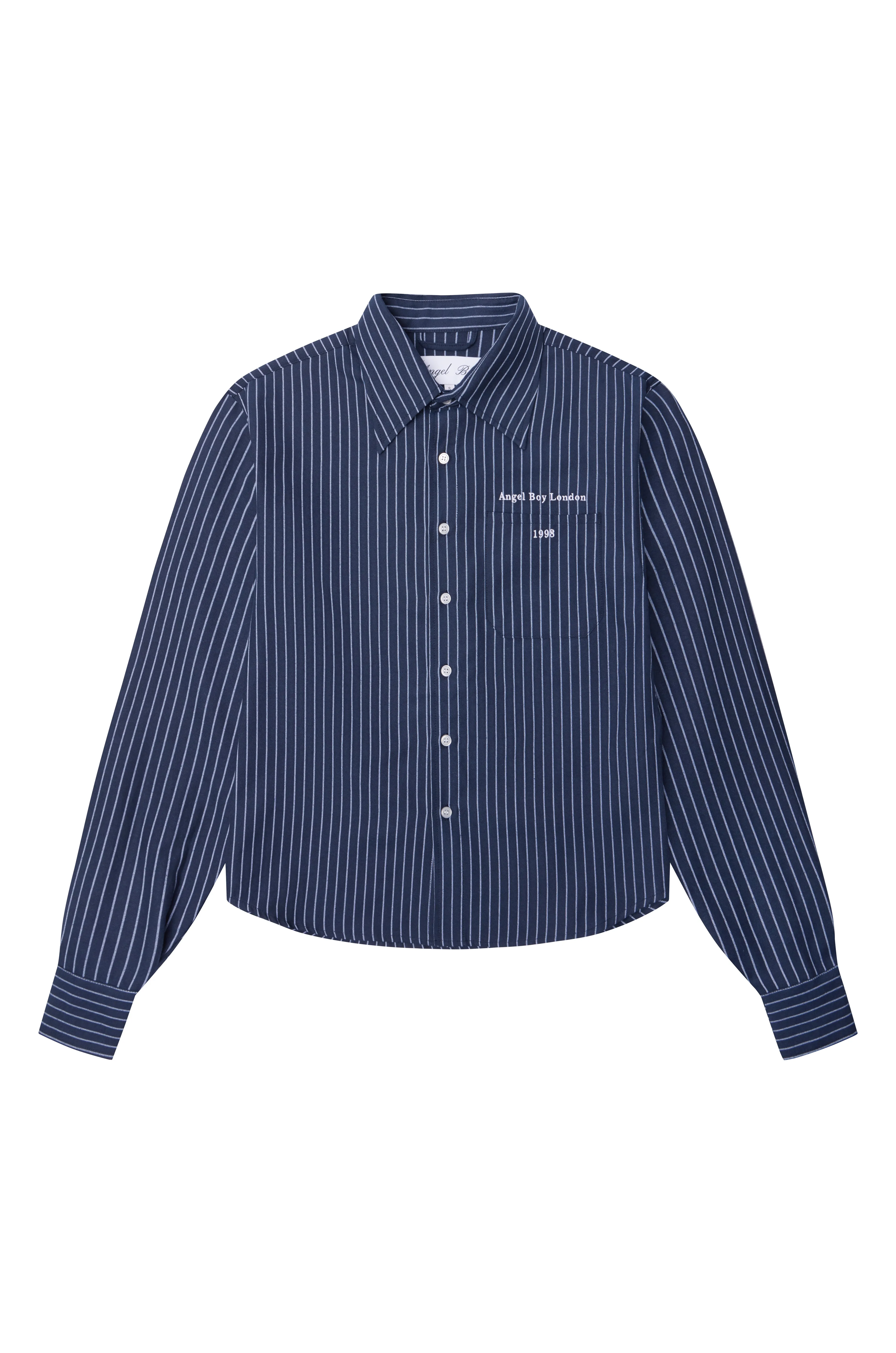 ABC Navy Striped Shirt sold by Angel Boy