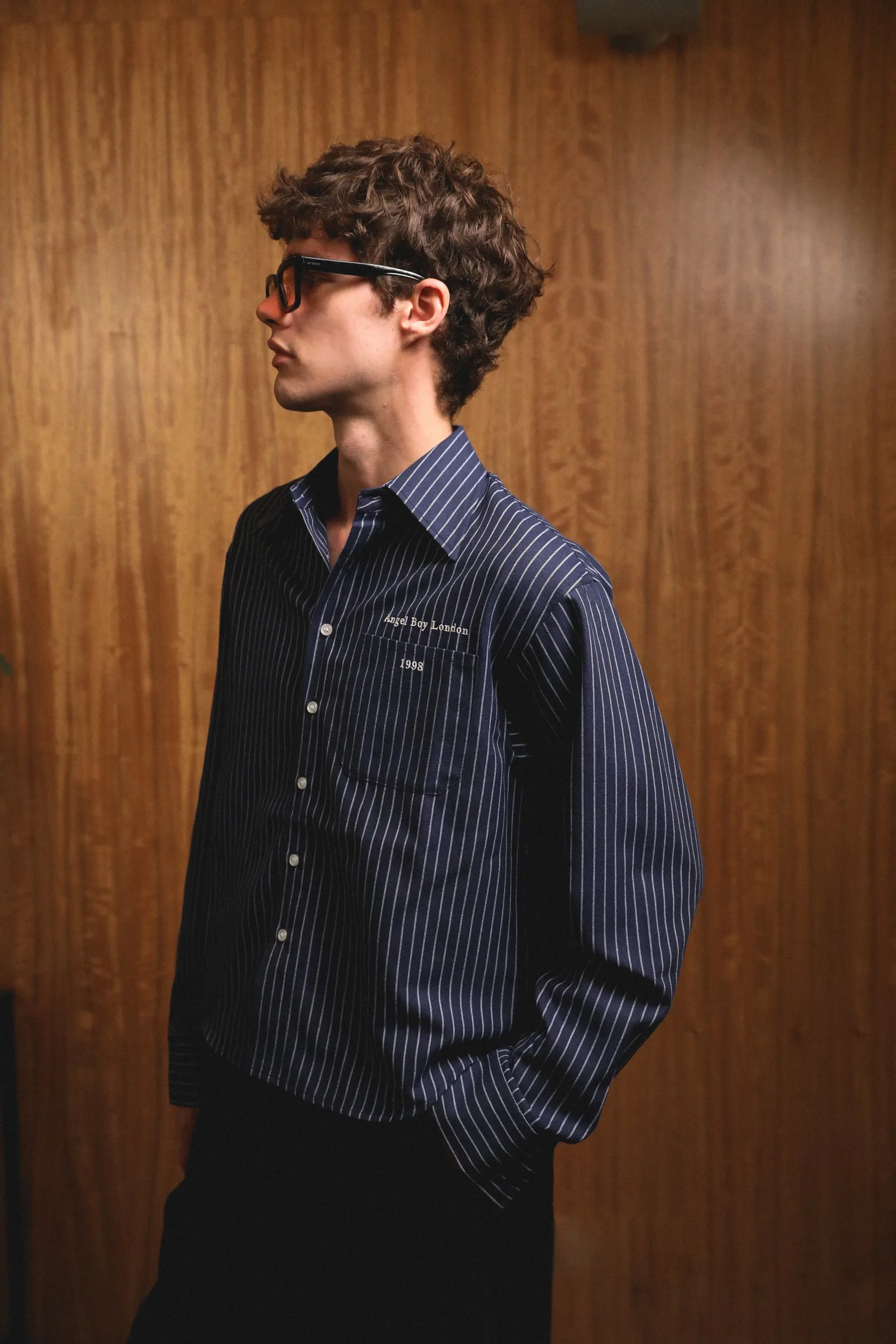 ABC Navy Striped Shirt sold by Angel Boy product image thumbnail 5