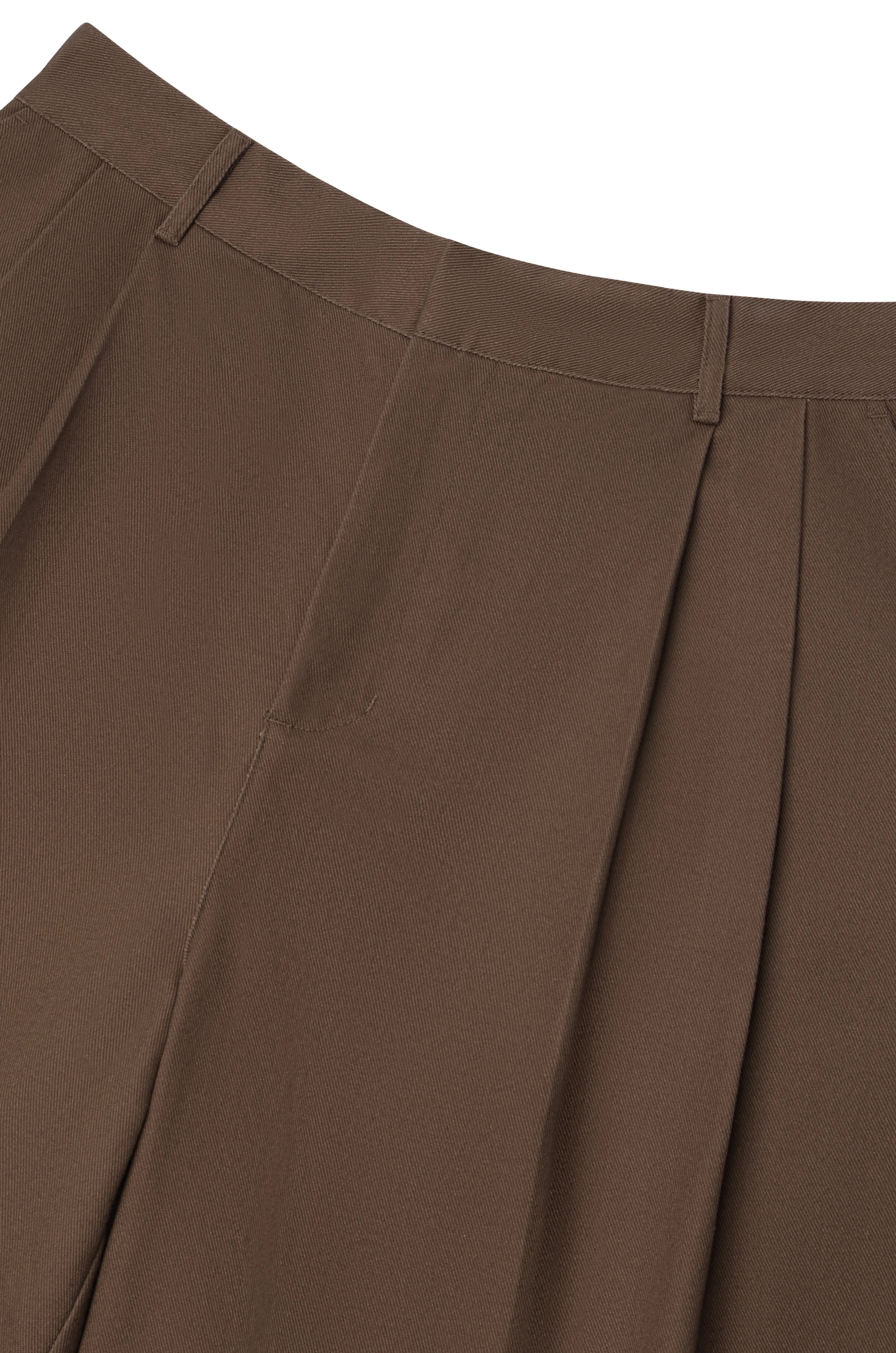 Brown Double Pleated Shorts sold by Angel Boy product image thumbnail 5