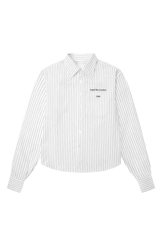 ABC White Striped Shirt made by Angel Boy