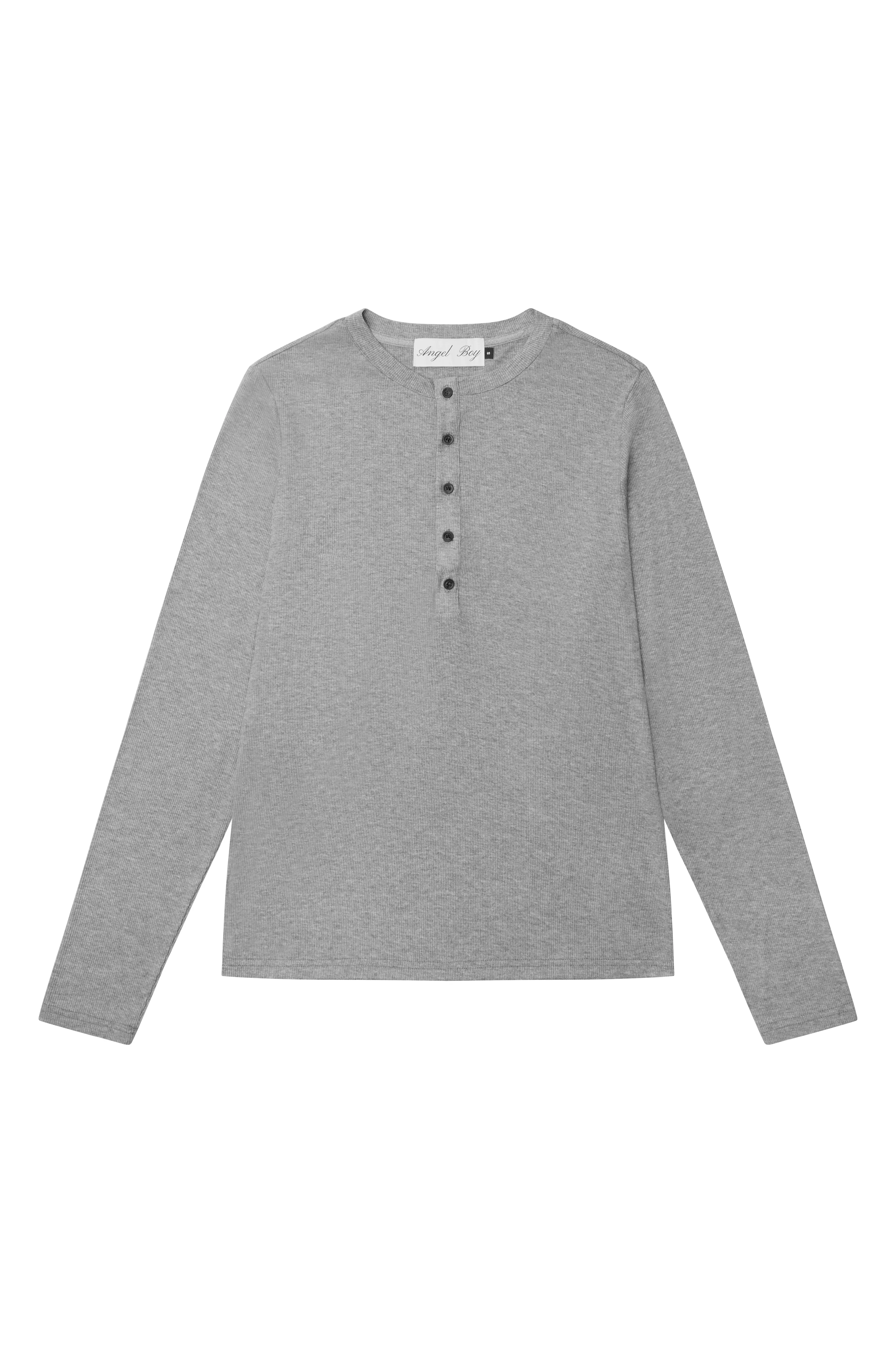 Grey Henley Shirt sold by Angel Boy