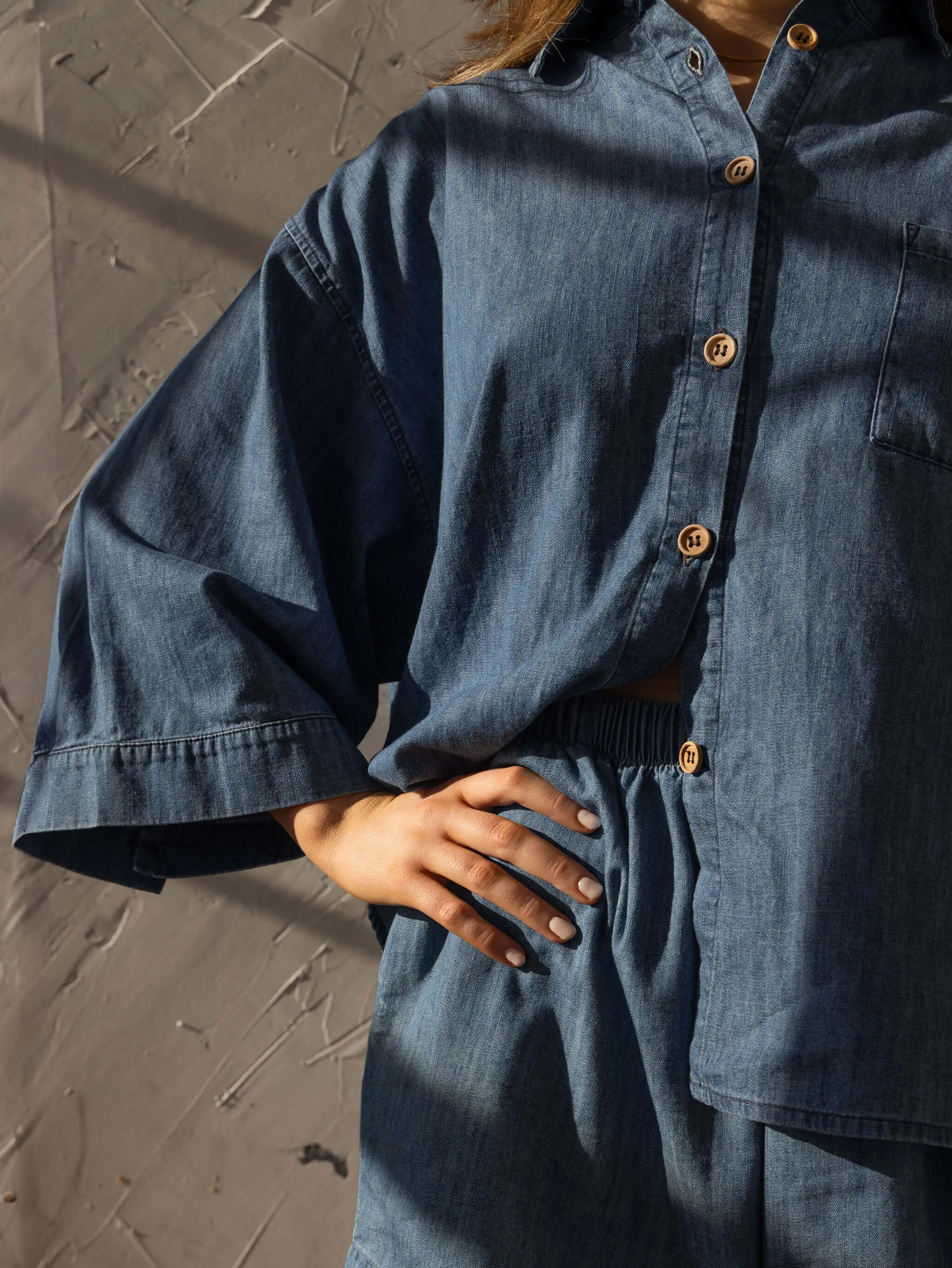 The Chambray Denim Shirt sold by The Simple Folk Co product image thumbnail 3