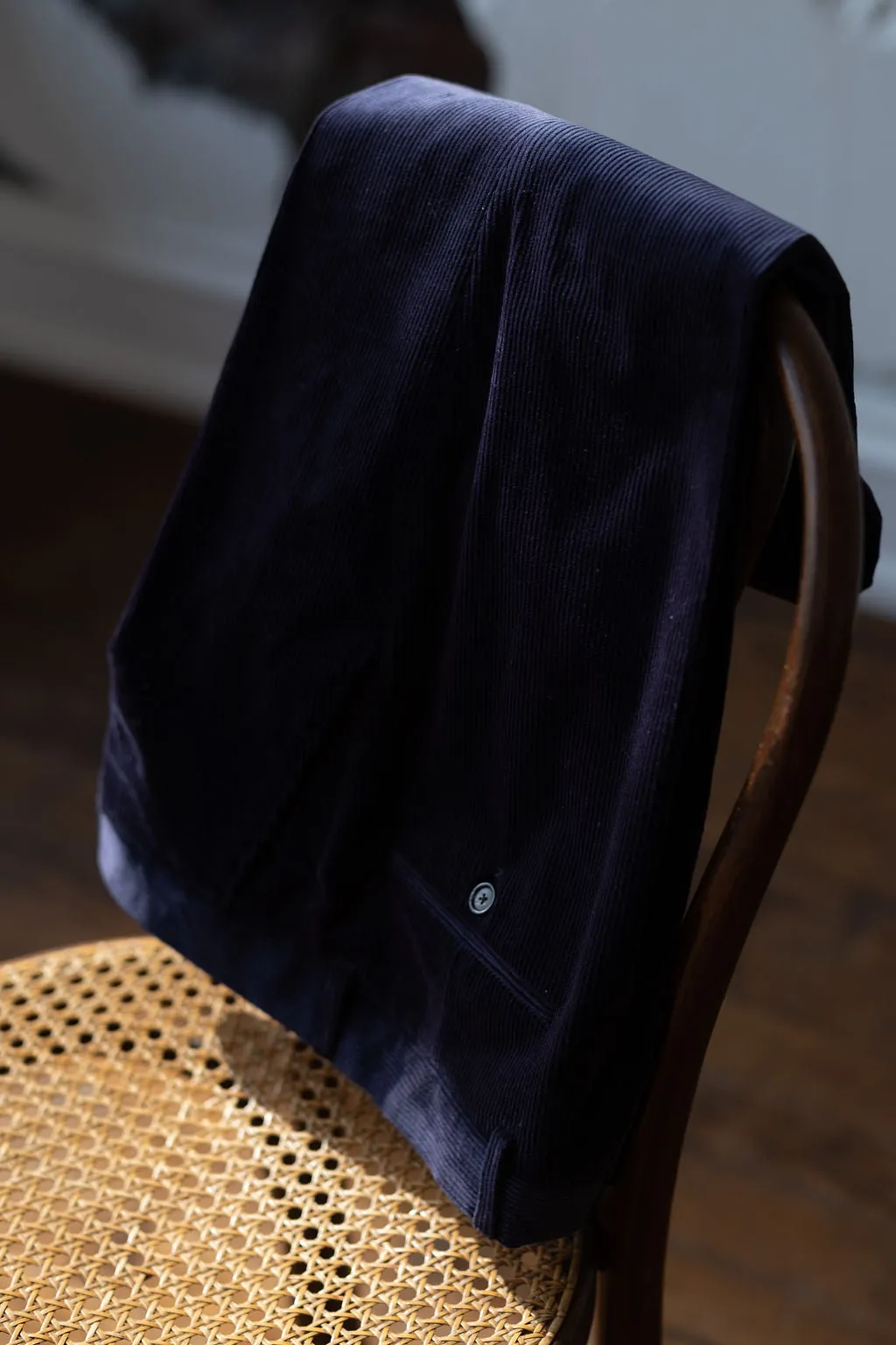 Navy Cord Trousers sold by Crittenden product image thumbnail 5