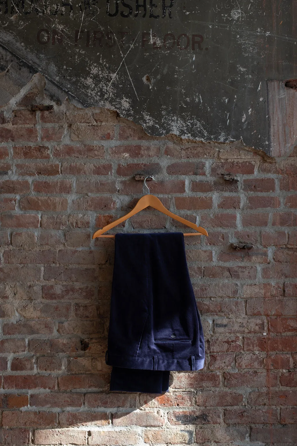 Navy Cord Trousers sold by Crittenden product image thumbnail 4