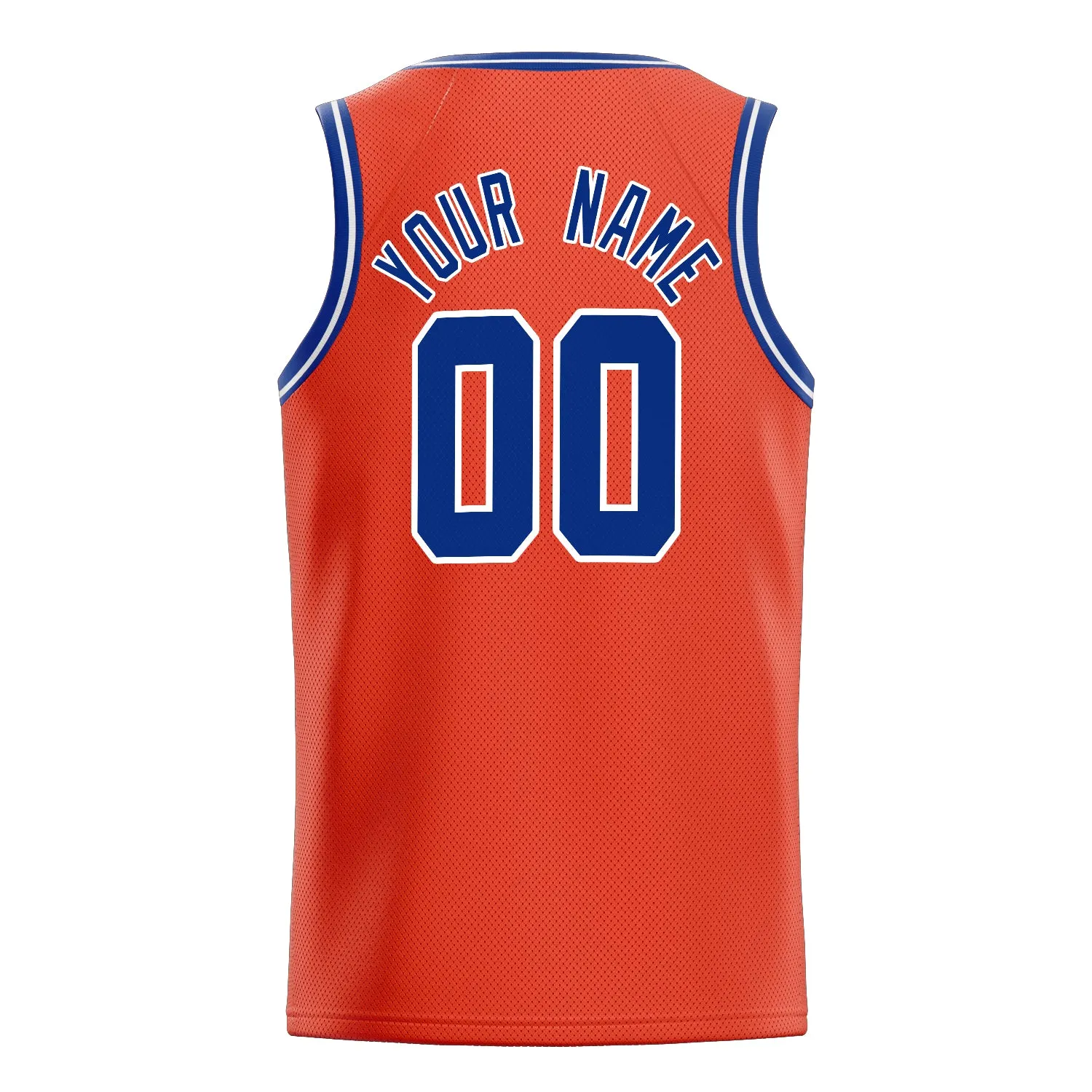 Custom Orange Royal Solid-Color Basketball Jersey sold by Tailorly product image thumbnail 4