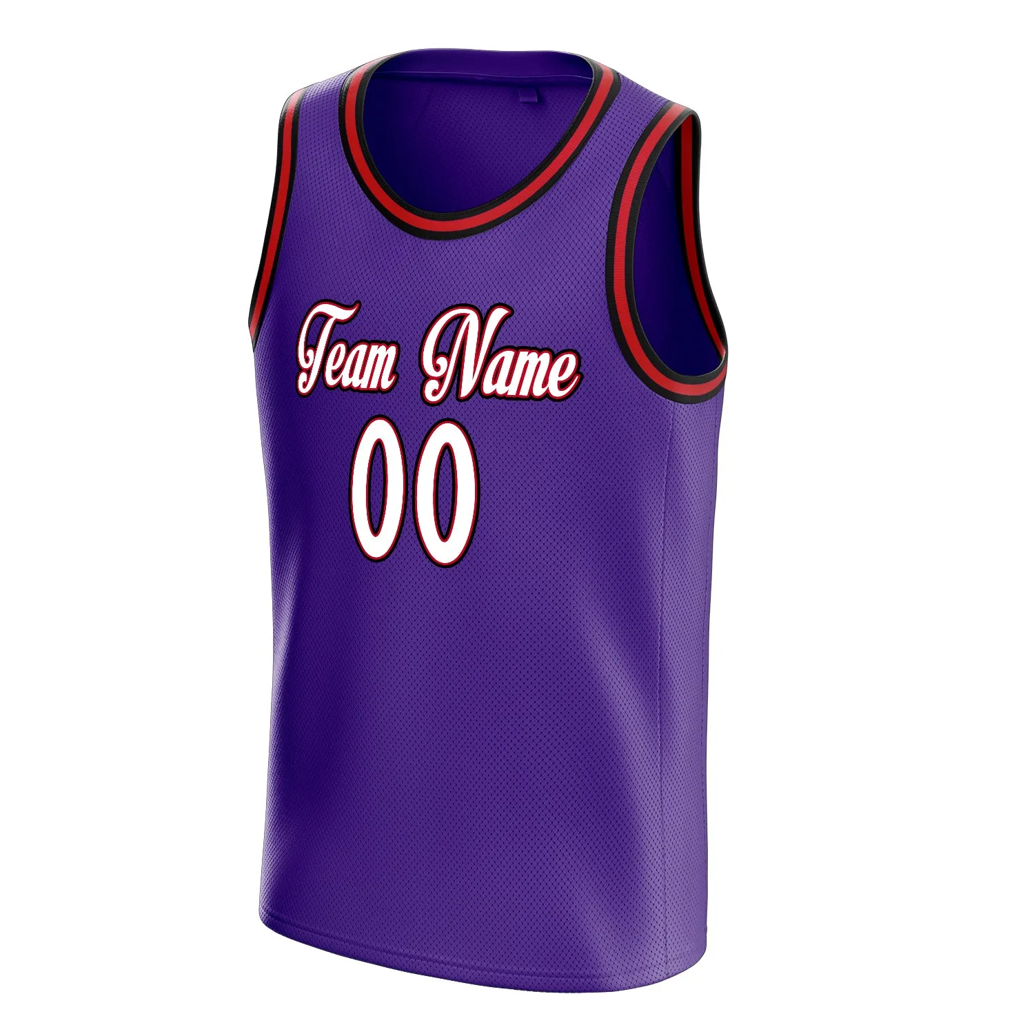 Custom Purple White White-Pinstripe Basketball Jersey sold by Tailorly product image thumbnail 3