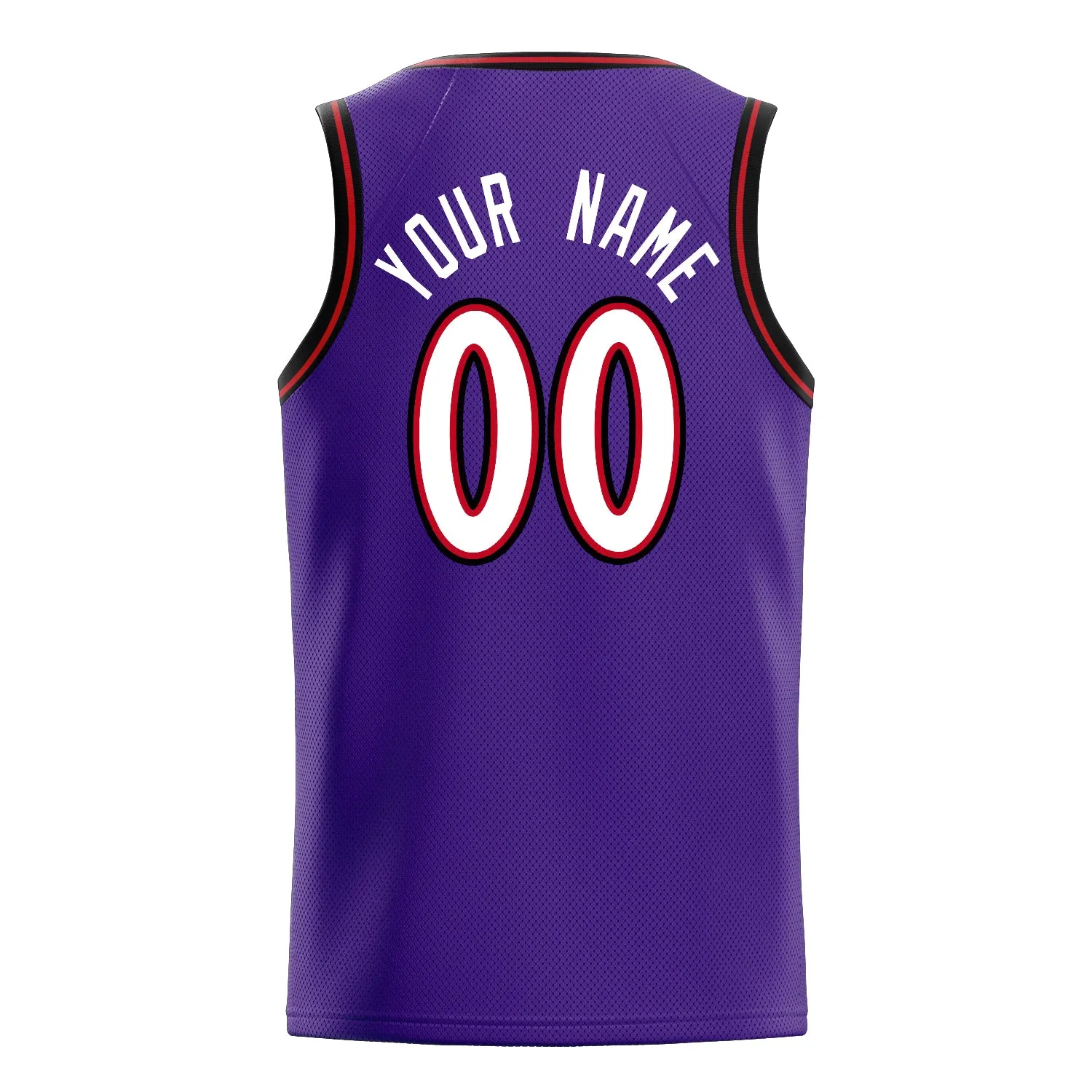 Custom Purple White White-Pinstripe Basketball Jersey sold by Tailorly product image thumbnail 4