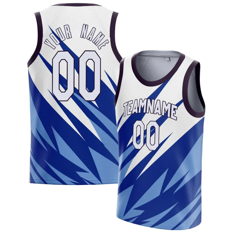 Custom White Black Sublimation Basketball Jersey sold by Tailorly