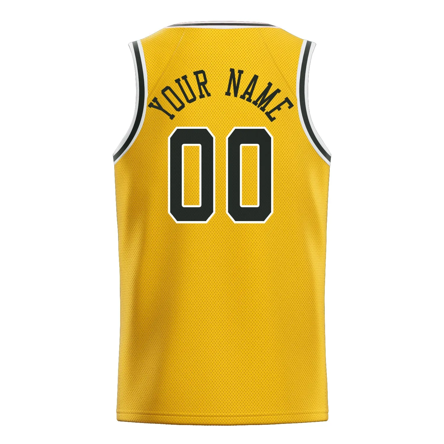 Custom Gold Black Solid-Color Basketball Jersey sold by Tailorly product image thumbnail 4