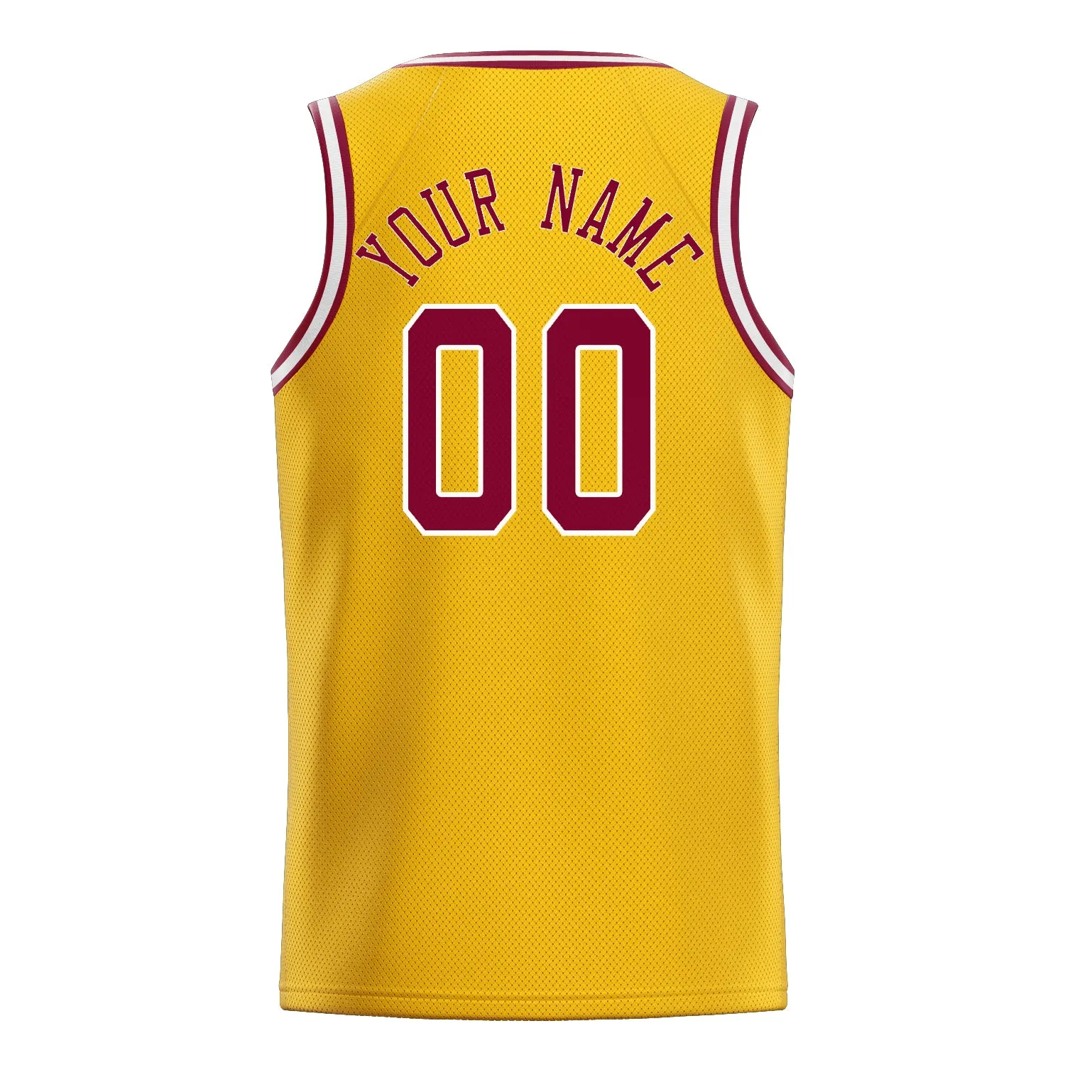 Custom Gold Red Solid-Color Basketball Jersey sold by Tailorly product image thumbnail 4
