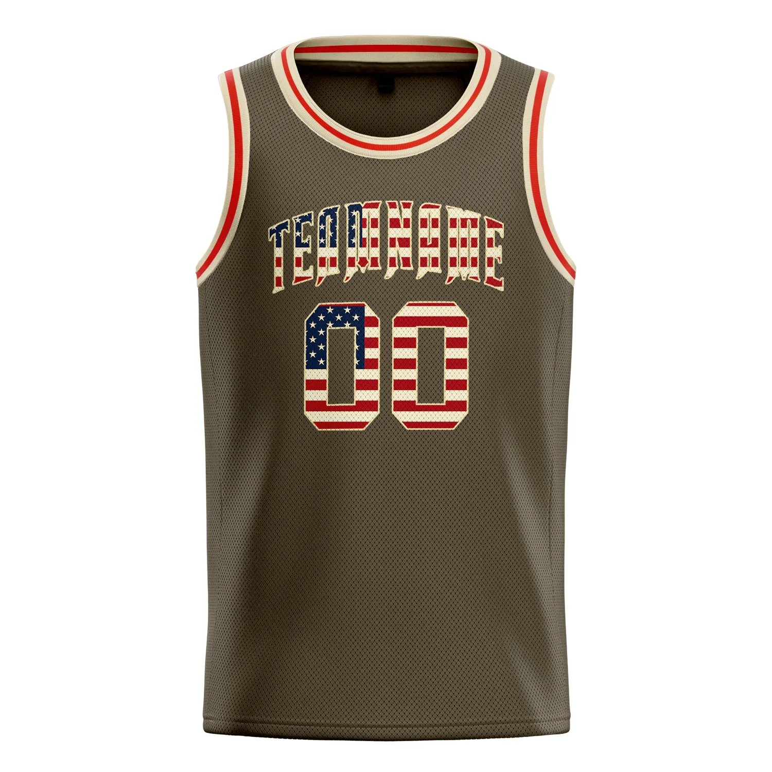 Custom Olive Cream Solid-Color Basketball Jersey sold by Tailorly product image thumbnail 2