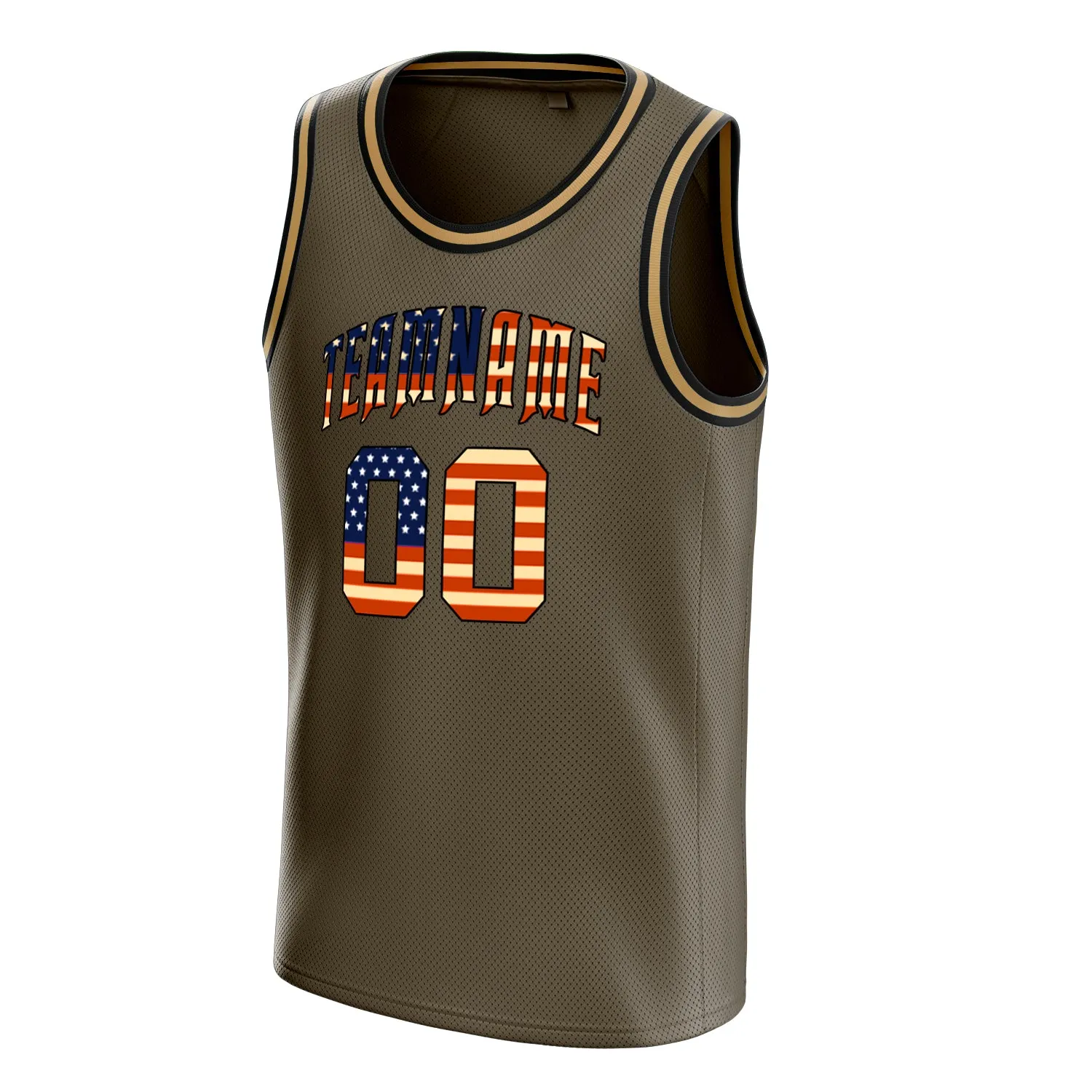 Custom Olive Black Solid-Color Basketball Jersey sold by Tailorly product image thumbnail 3