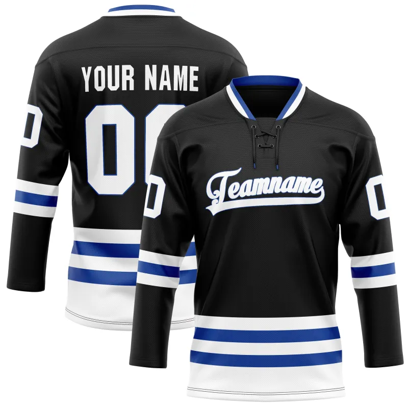 Custom Black Royal Solid Colour Hockey Jersey sold by Tailorly
