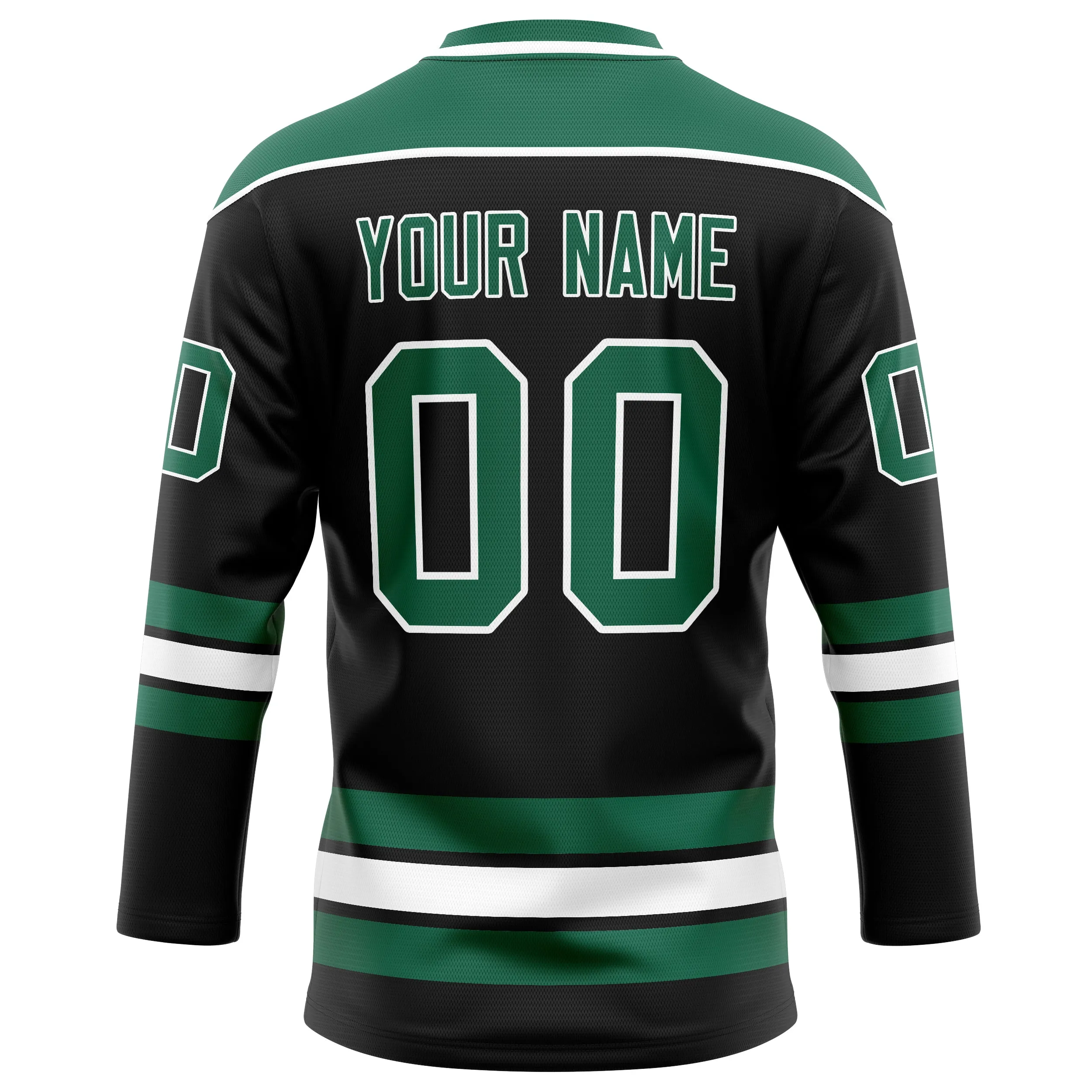 Custom Black Kelly Green Solid Colour Hockey Jersey sold by Tailorly product image thumbnail 4