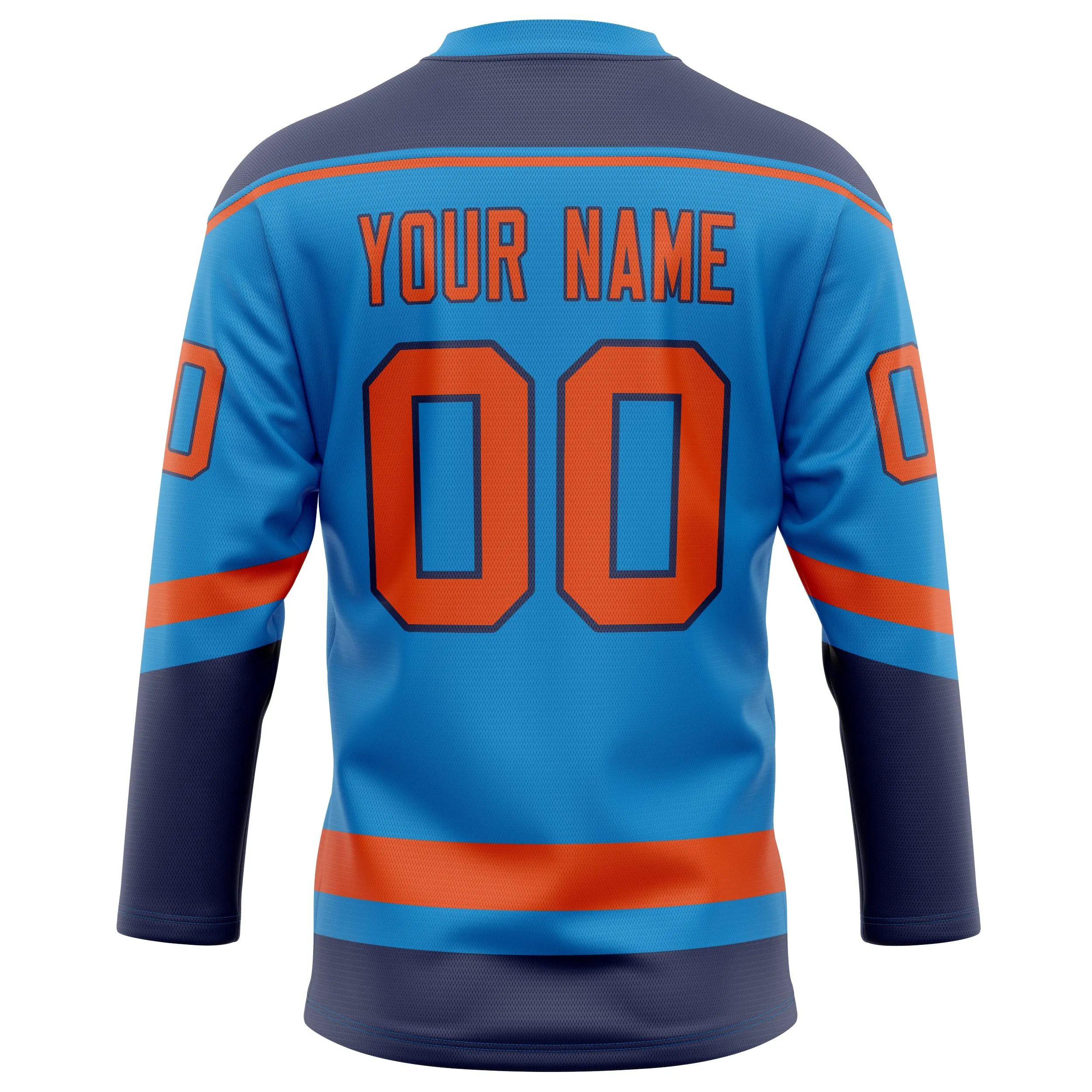 Custom Blue Red Solid Colour Hockey Jersey sold by Tailorly product image thumbnail 4