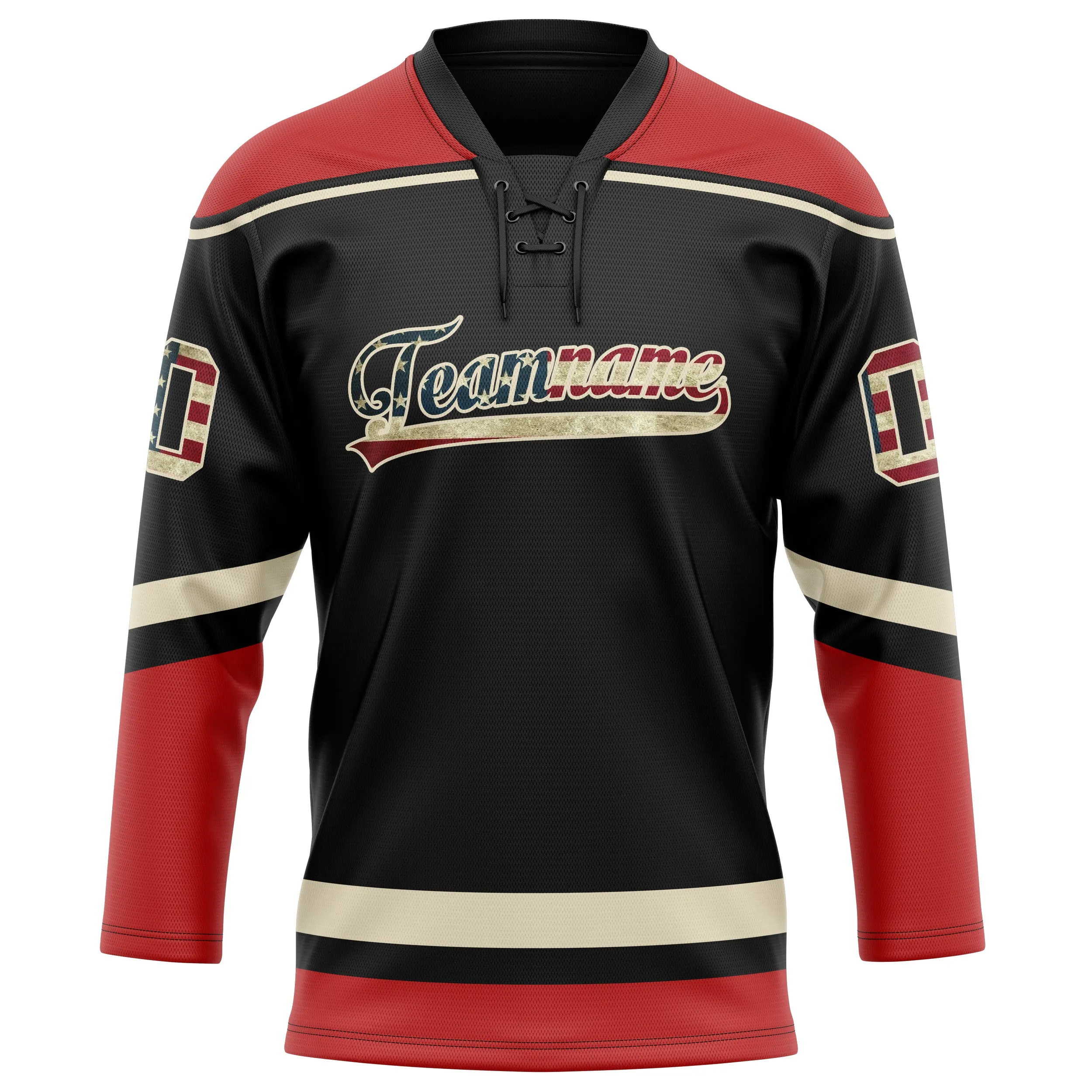 Custom Brown Red Solid Colour Hockey Jersey sold by Tailorly product image thumbnail 2