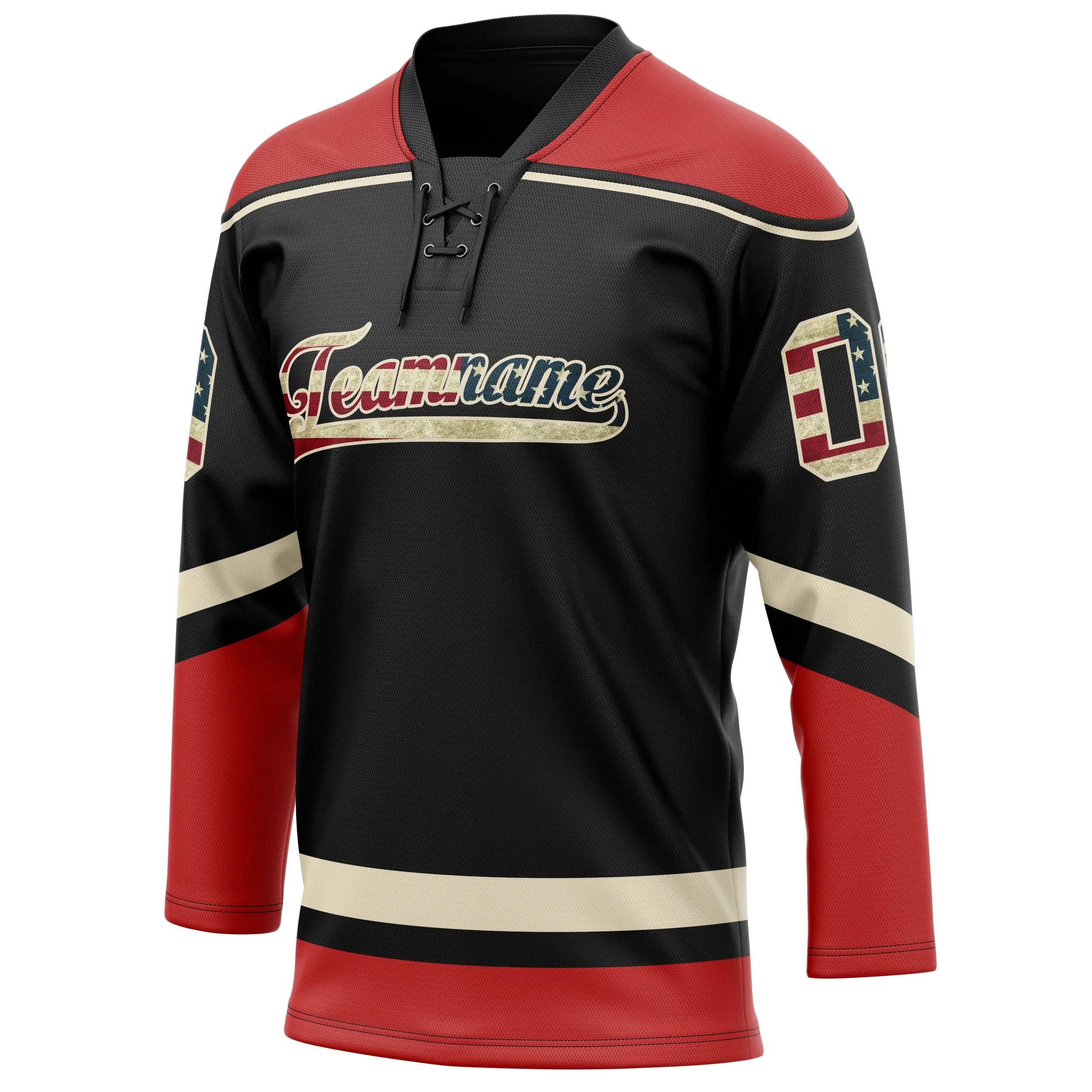 Custom Brown Red Solid Colour Hockey Jersey sold by Tailorly product image thumbnail 3
