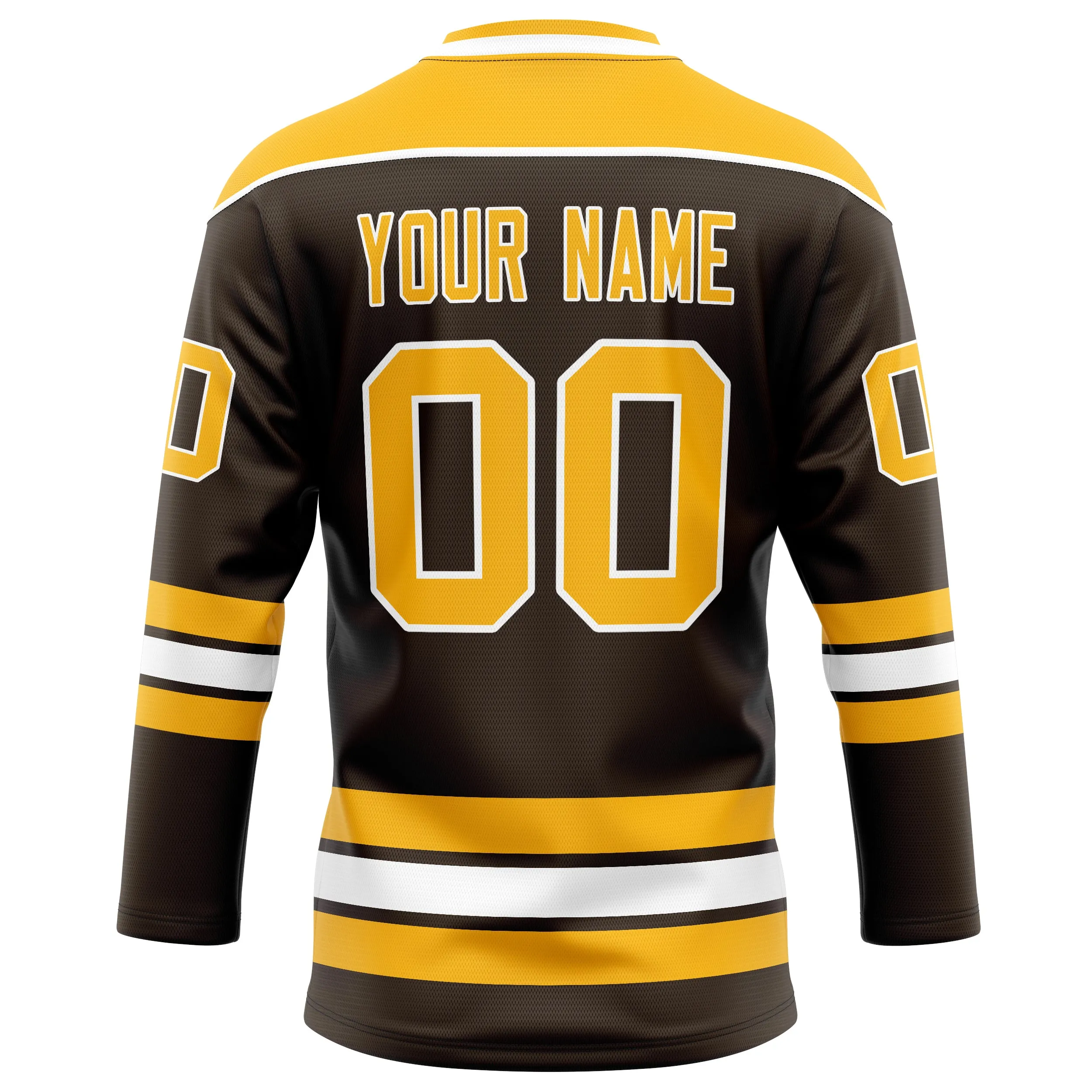 Custom Brown Gold Solid Colour Hockey Jersey sold by Tailorly product image thumbnail 4