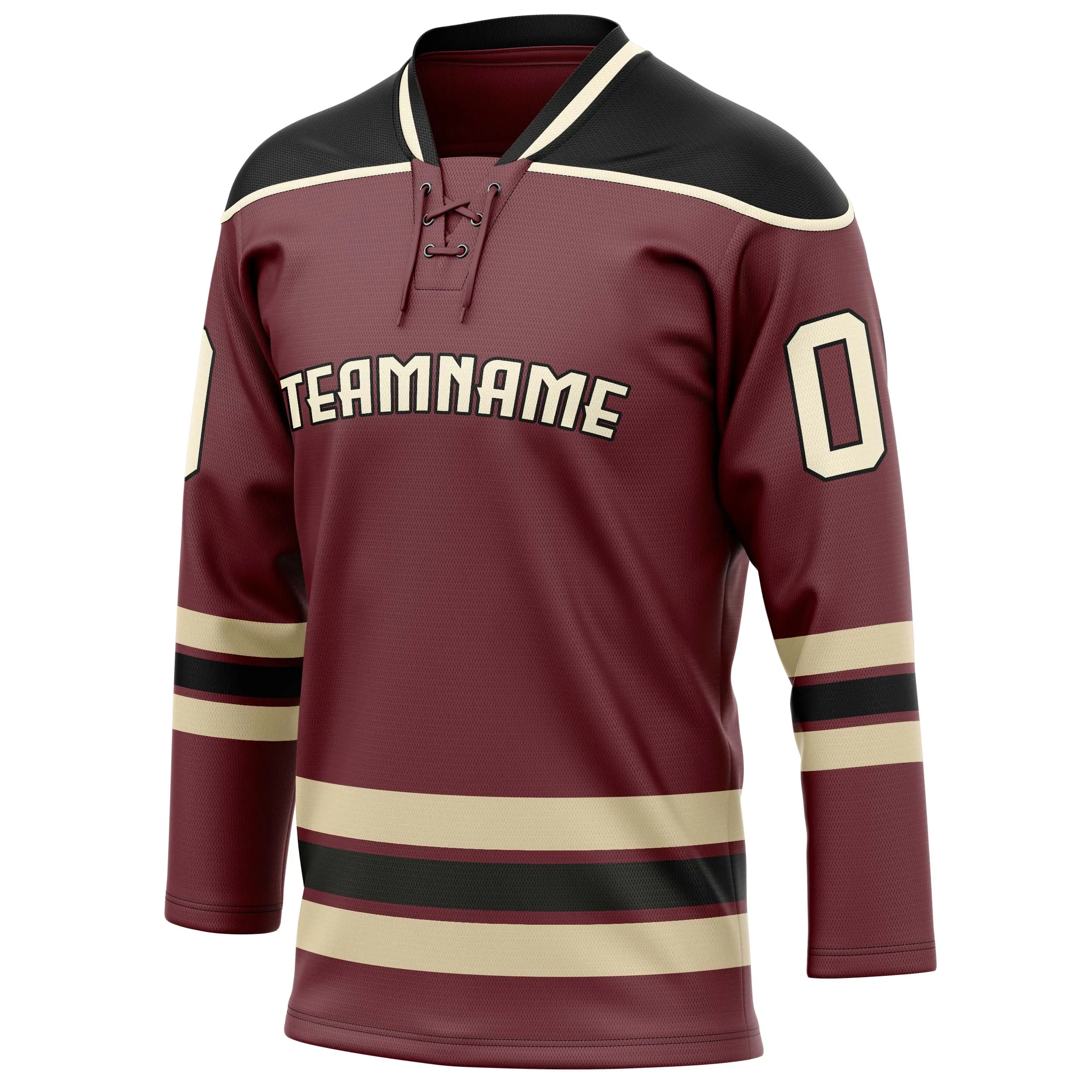 Custom Brown Black Solid Colour Hockey Jersey sold by Tailorly product image thumbnail 3