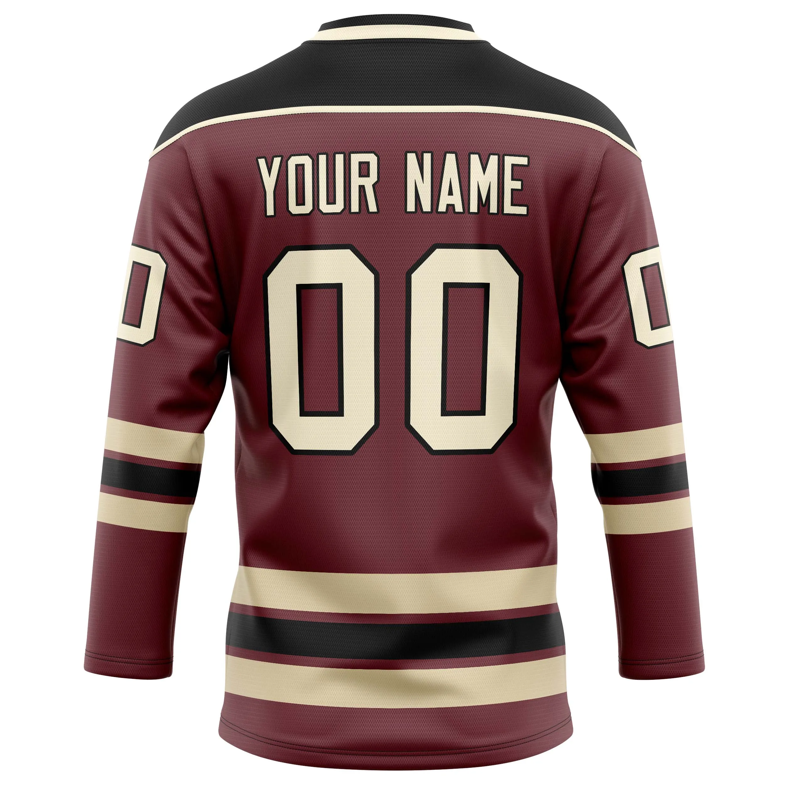 Custom Brown Black Solid Colour Hockey Jersey sold by Tailorly product image thumbnail 4