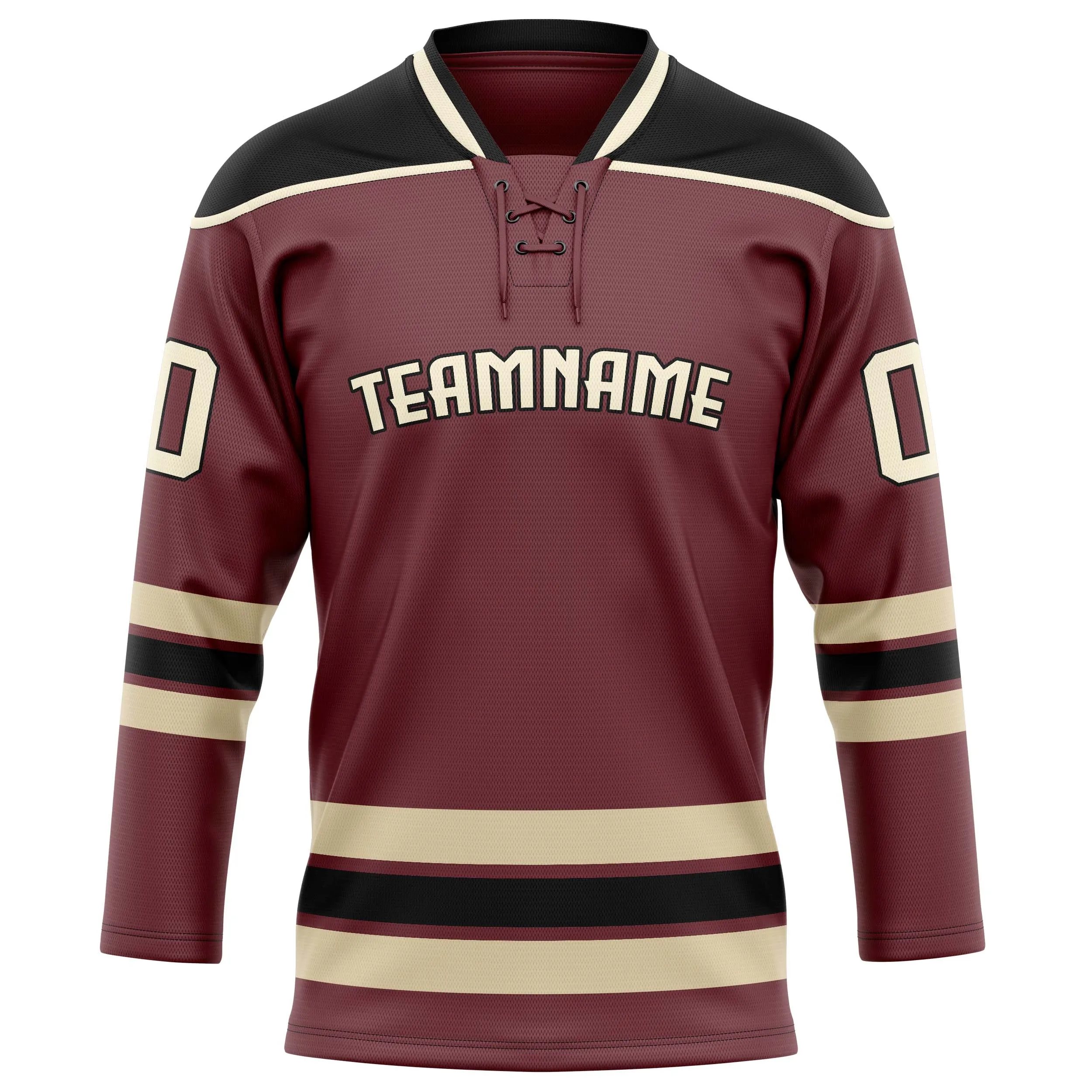Custom Brown Black Solid Colour Hockey Jersey sold by Tailorly product image thumbnail 2
