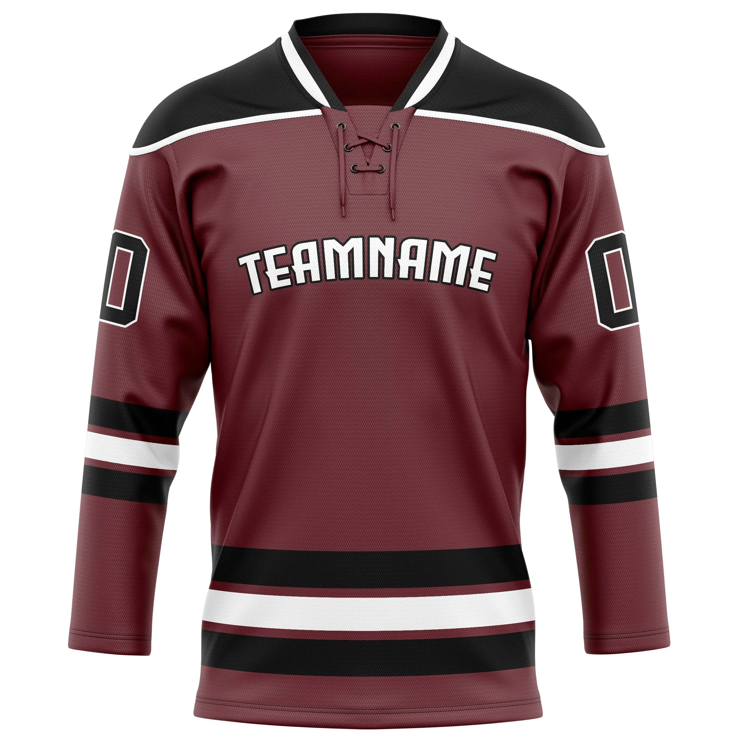 Custom Brown Black Solid Colour Hockey Jersey sold by Tailorly product image thumbnail 2