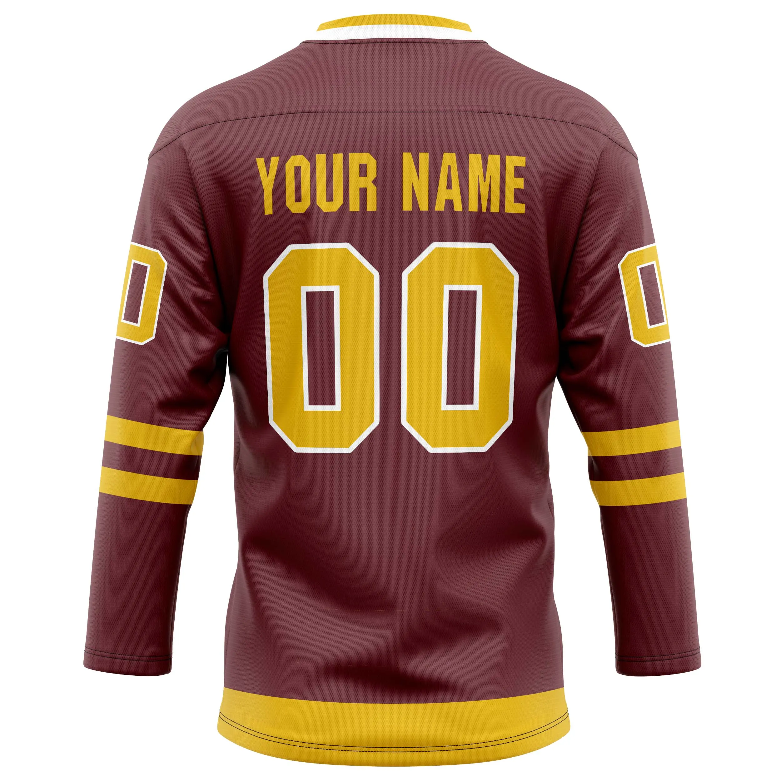 Custom Brown Gold Solid Colour Hockey Jersey sold by Tailorly product image thumbnail 4