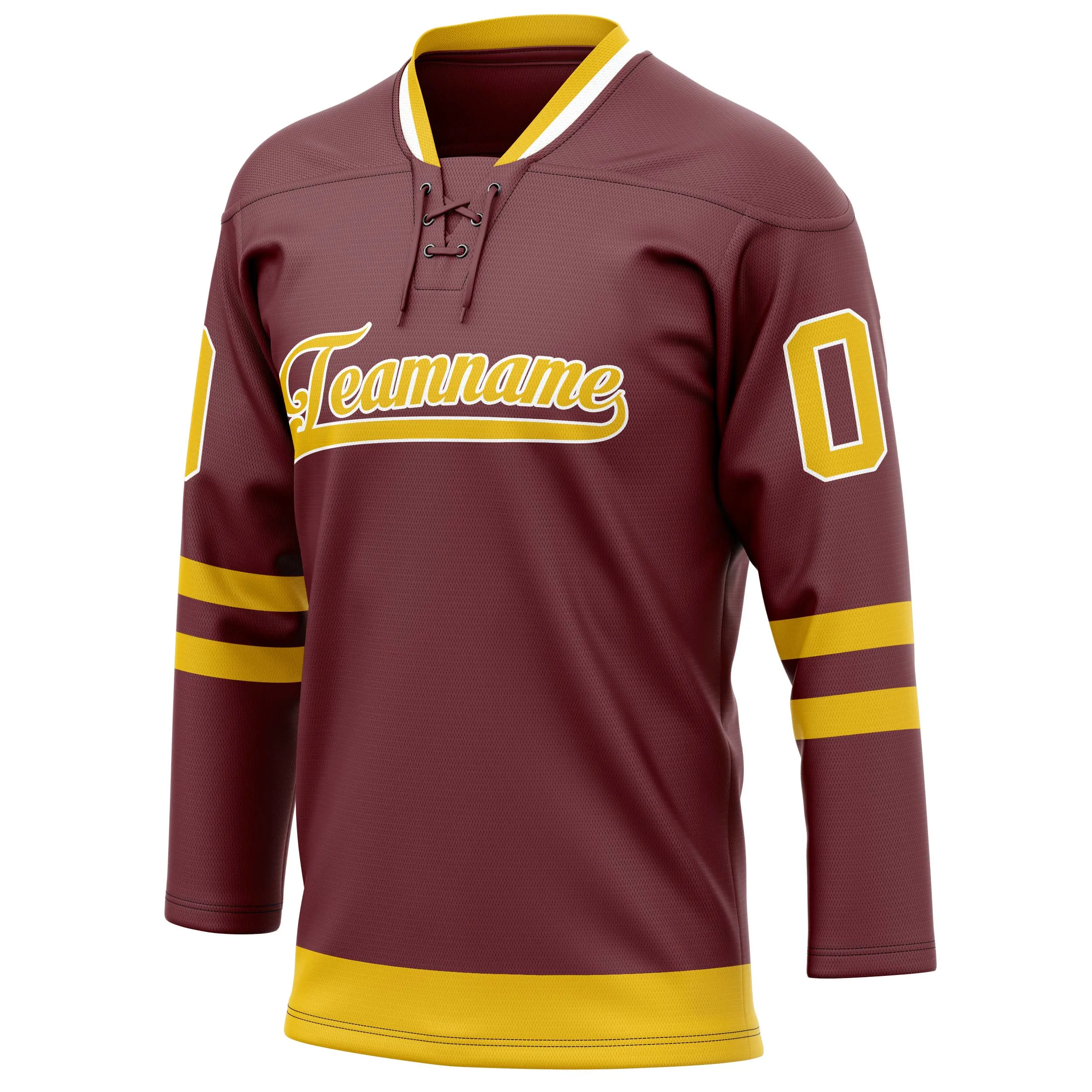 Custom Brown Gold Solid Colour Hockey Jersey sold by Tailorly product image thumbnail 3