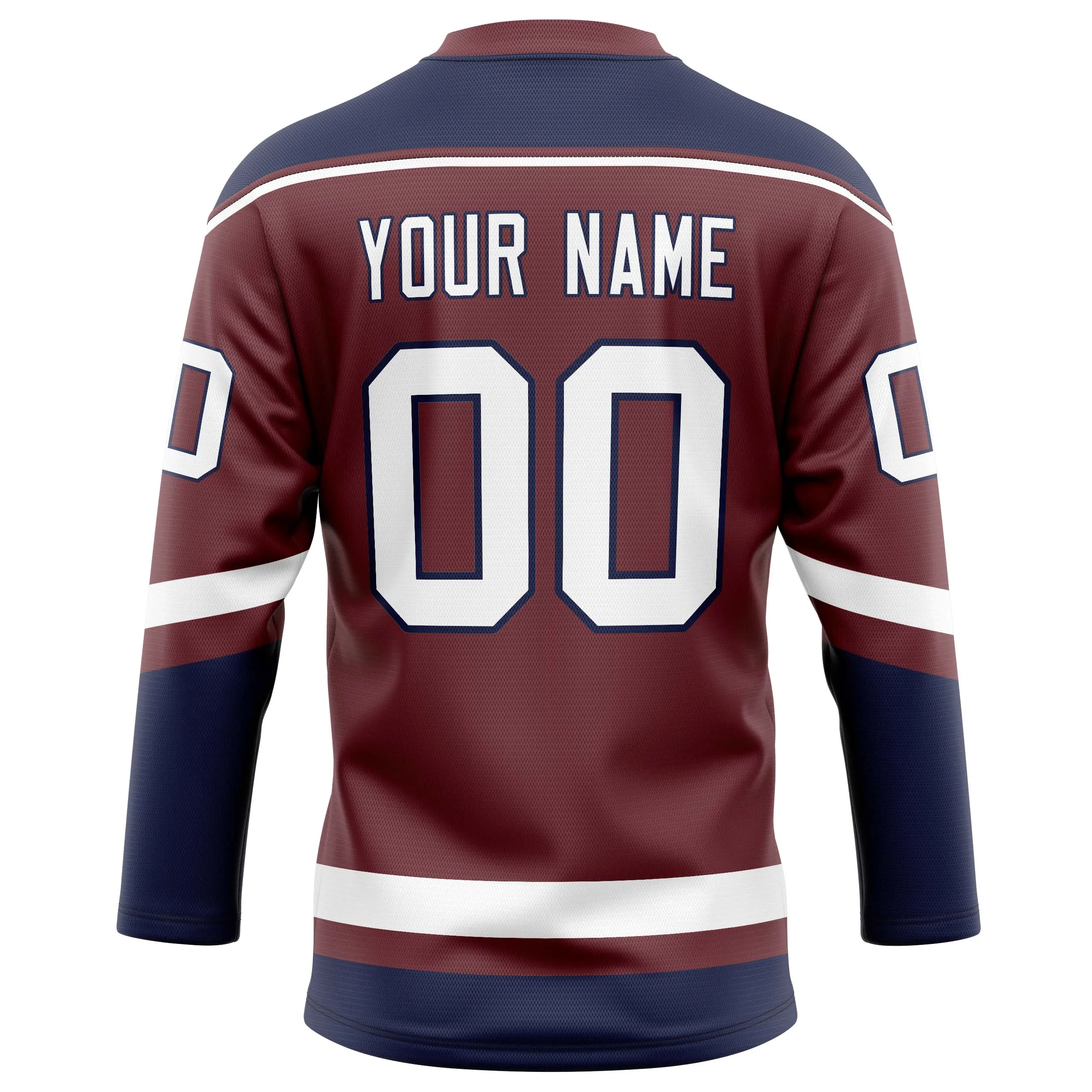 Custom Brown Navy Solid Colour Hockey Jersey sold by Tailorly product image thumbnail 4