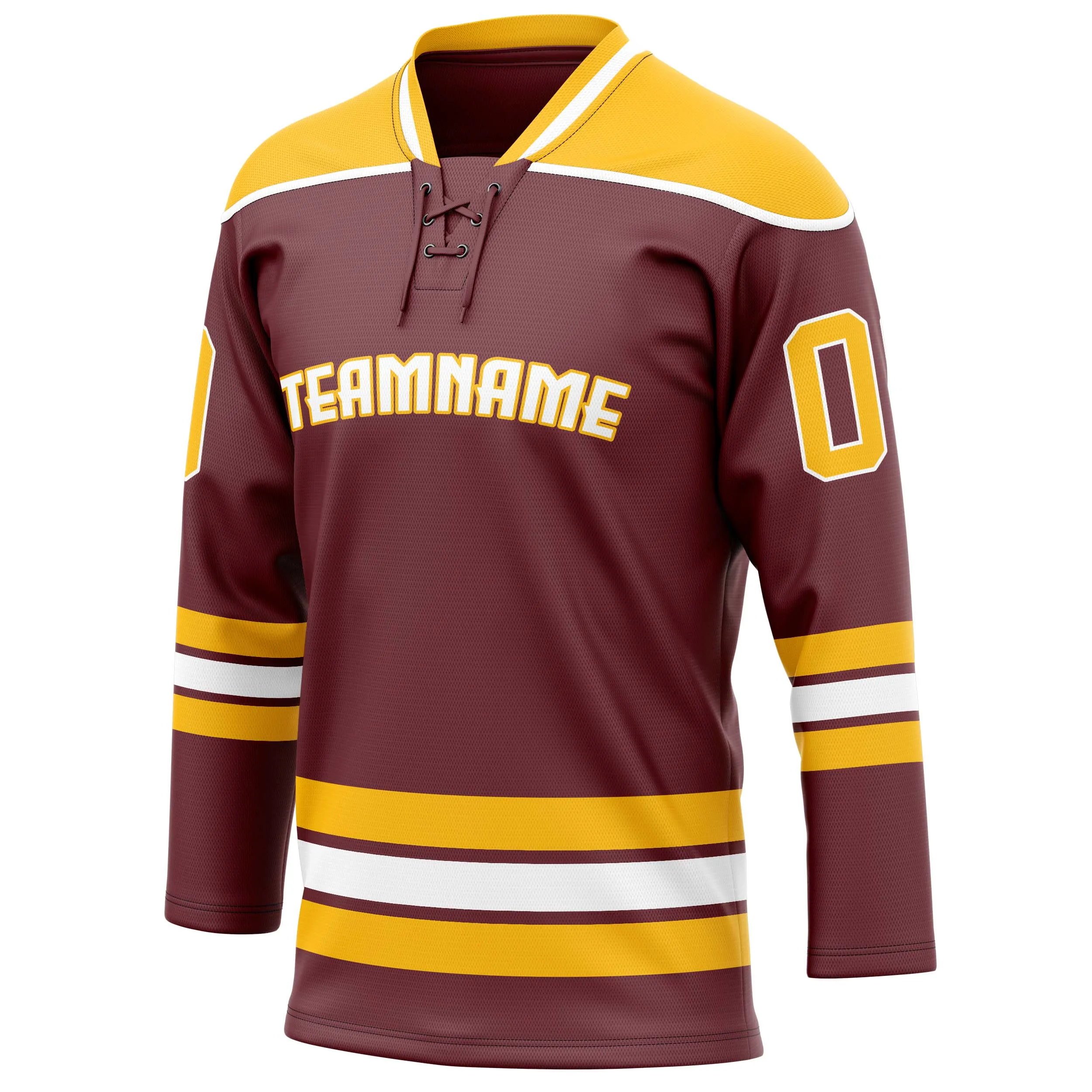 Custom Brown Gold Solid Colour Hockey Jersey sold by Tailorly product image thumbnail 3