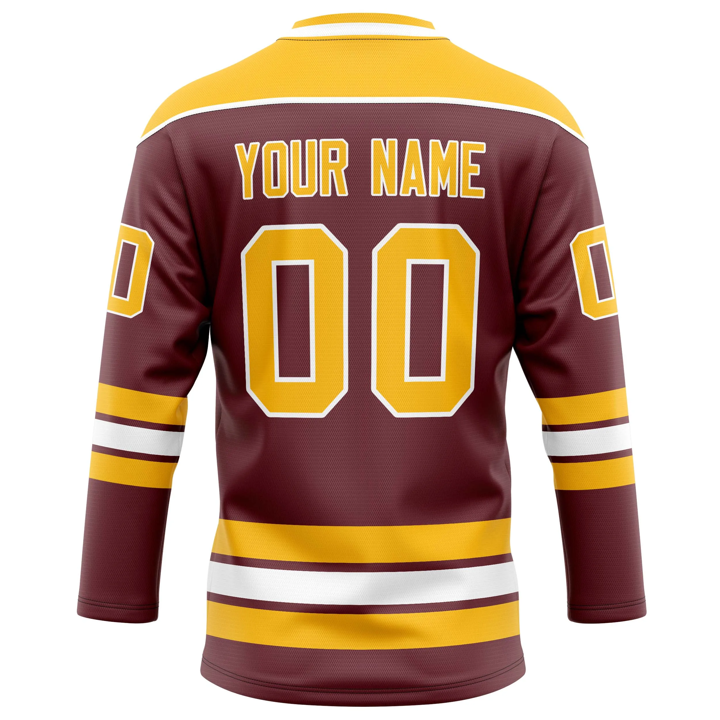 Custom Brown Gold Solid Colour Hockey Jersey sold by Tailorly product image thumbnail 4