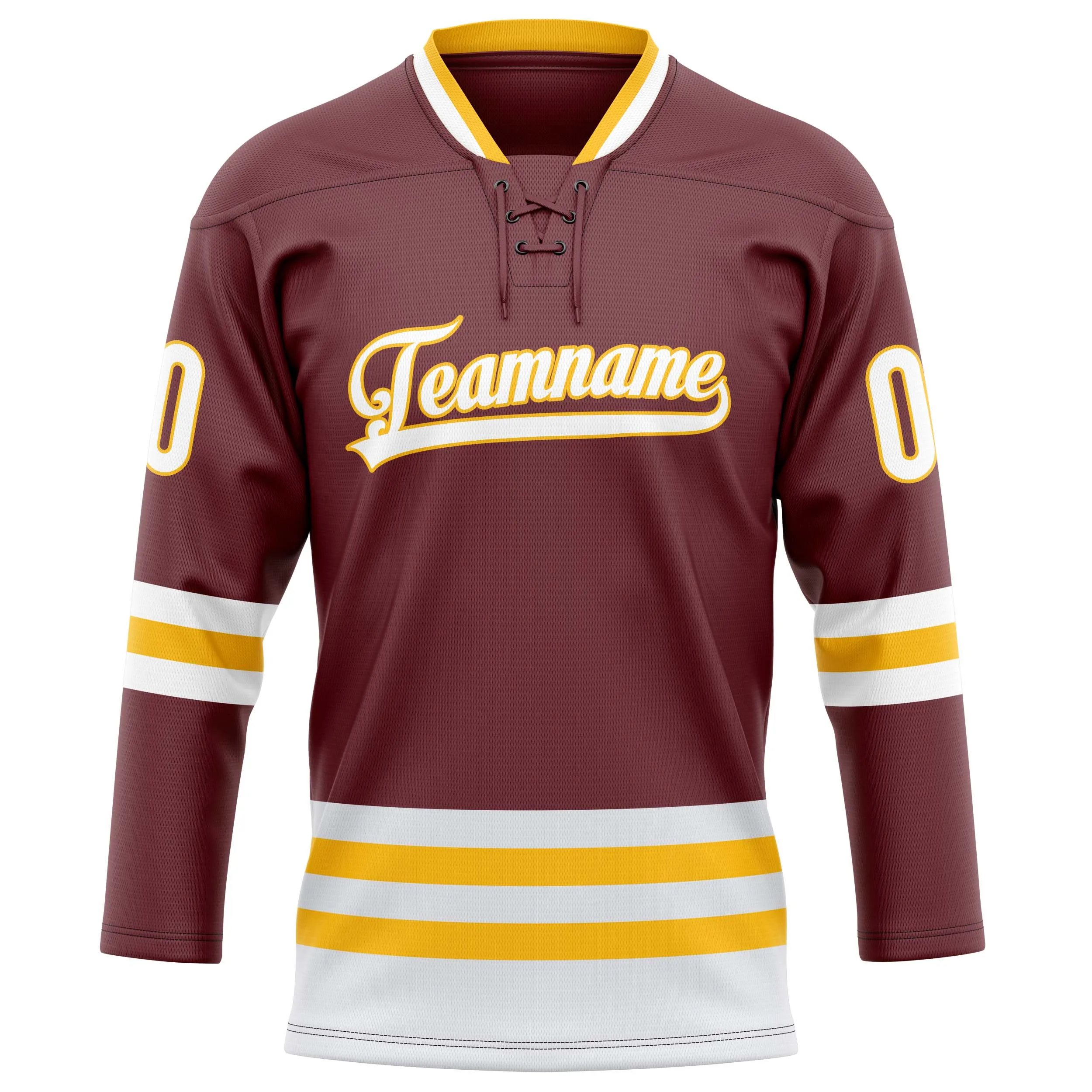 Custom Brown Gold Solid Colour Hockey Jersey sold by Tailorly product image thumbnail 2