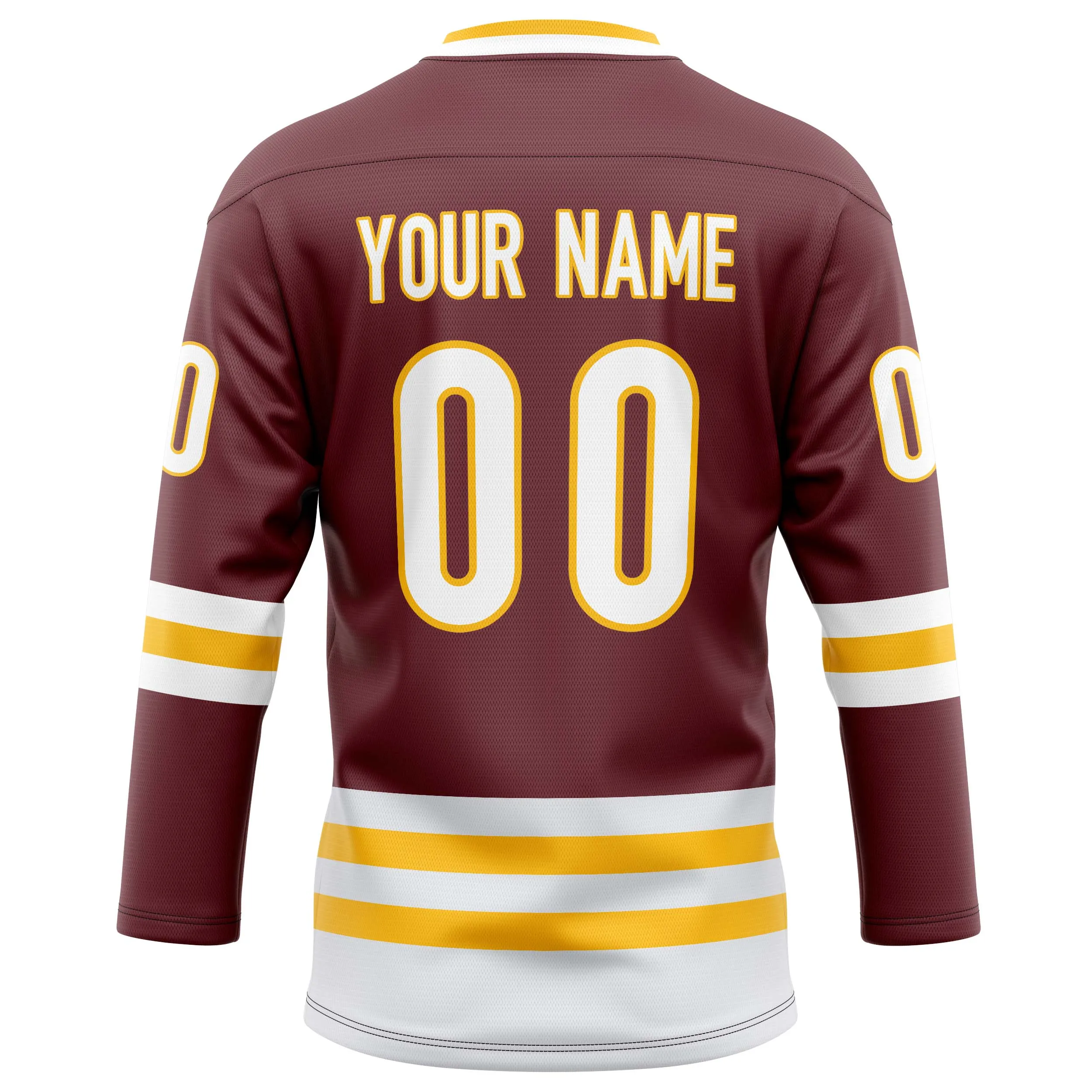 Custom Brown Gold Solid Colour Hockey Jersey sold by Tailorly product image thumbnail 4