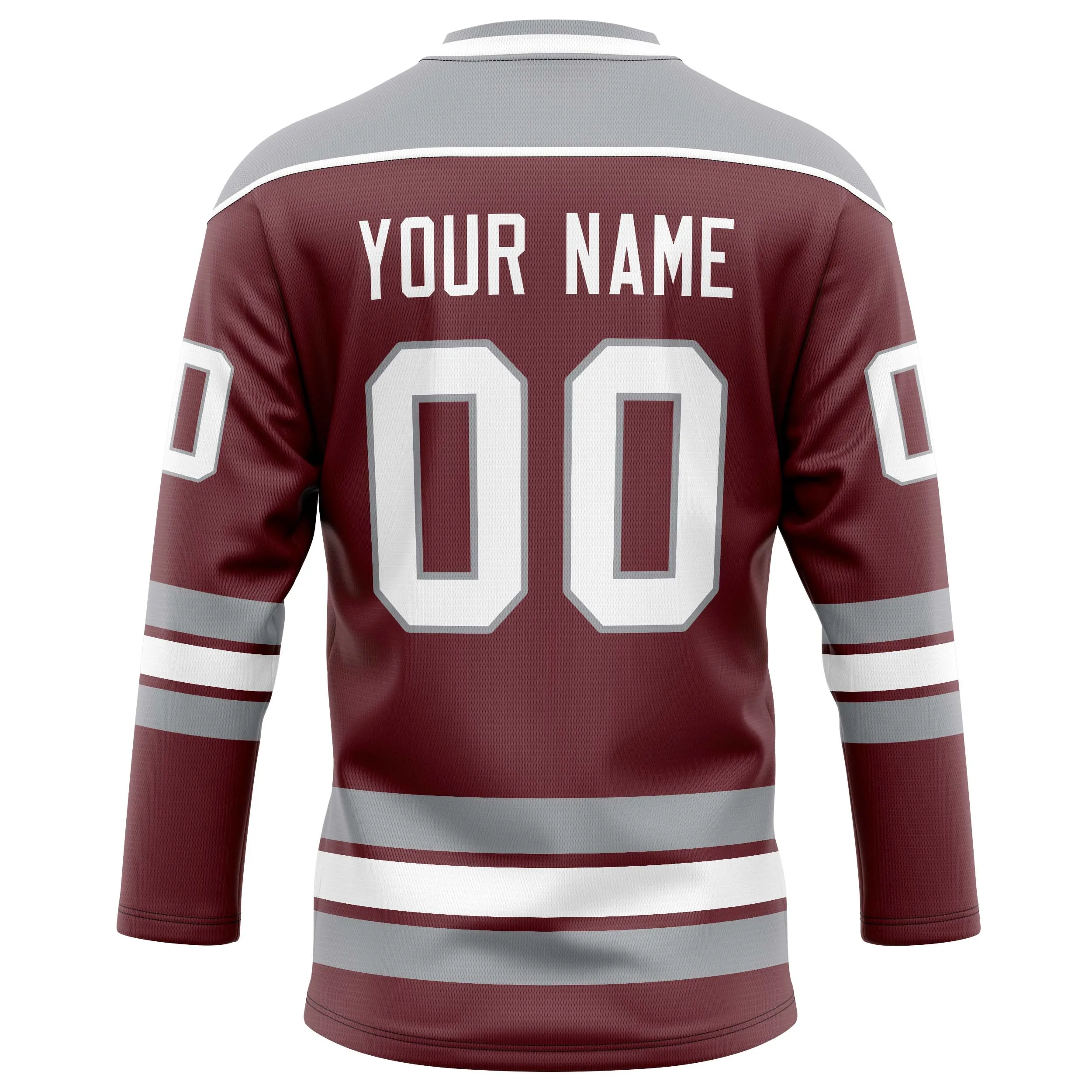 Custom Brown Gray Solid Colour Hockey Jersey sold by Tailorly product image thumbnail 4