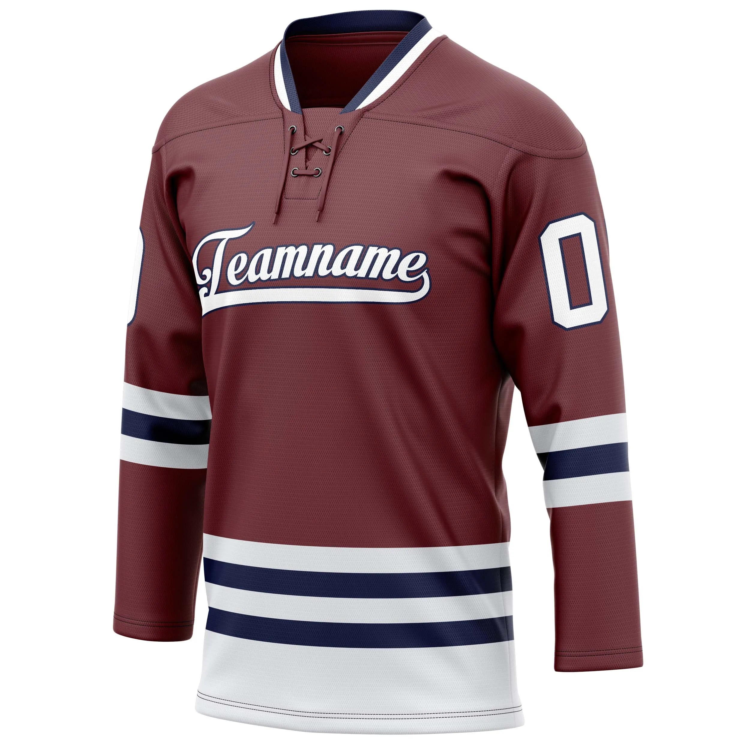 Custom Brown White Solid Colour Hockey Jersey sold by Tailorly product image thumbnail 3