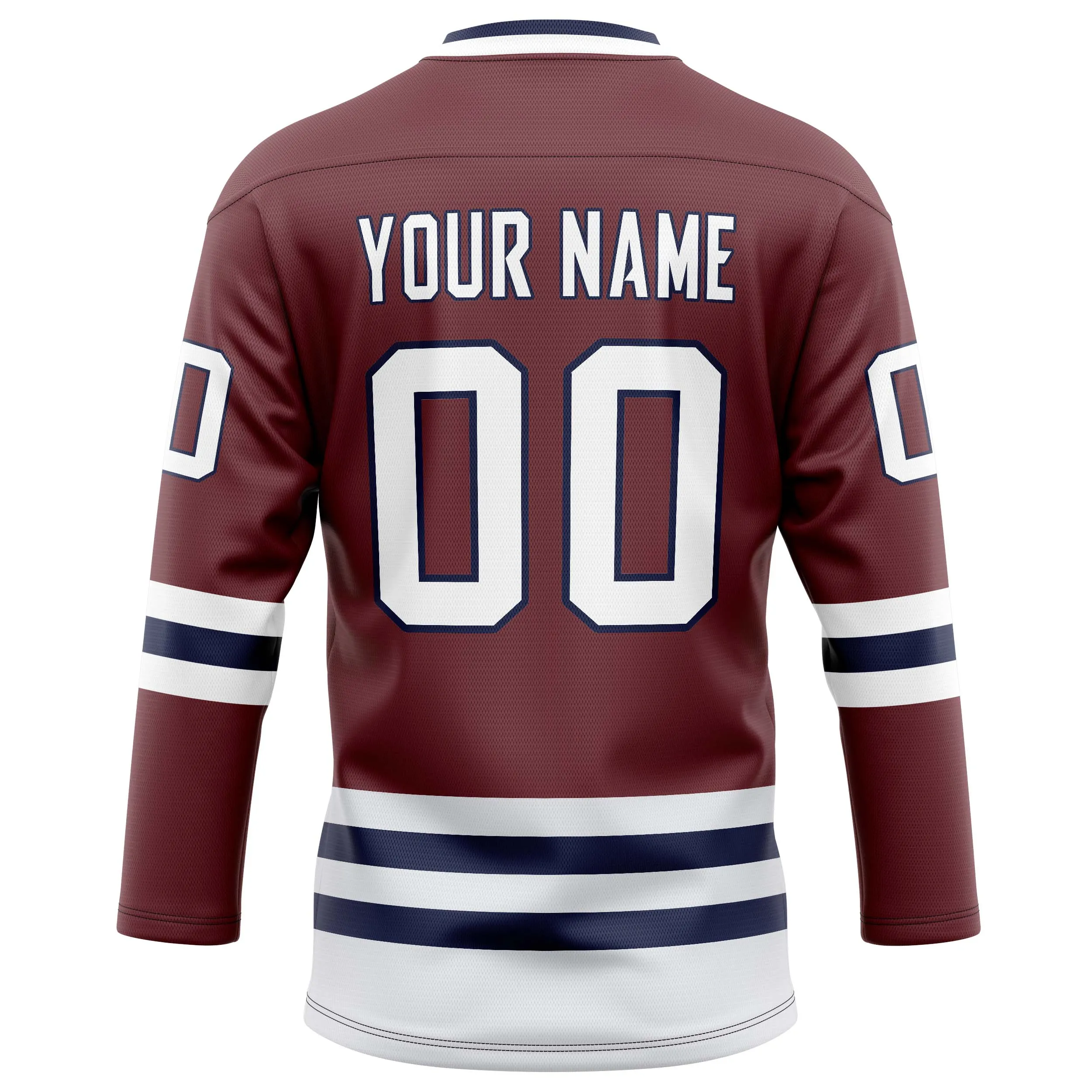 Custom Brown White Solid Colour Hockey Jersey sold by Tailorly product image thumbnail 4