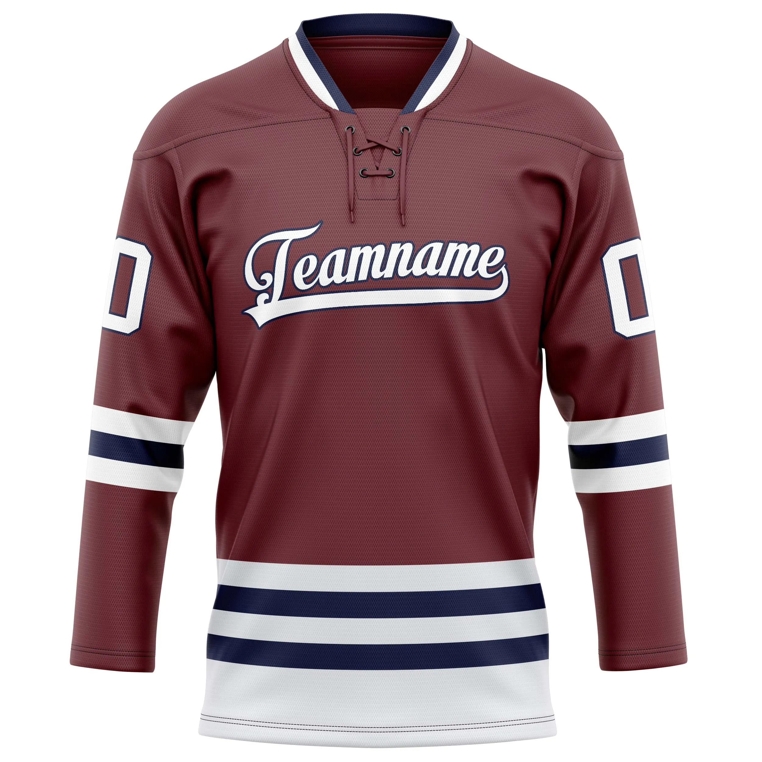 Custom Brown White Solid Colour Hockey Jersey sold by Tailorly product image thumbnail 2