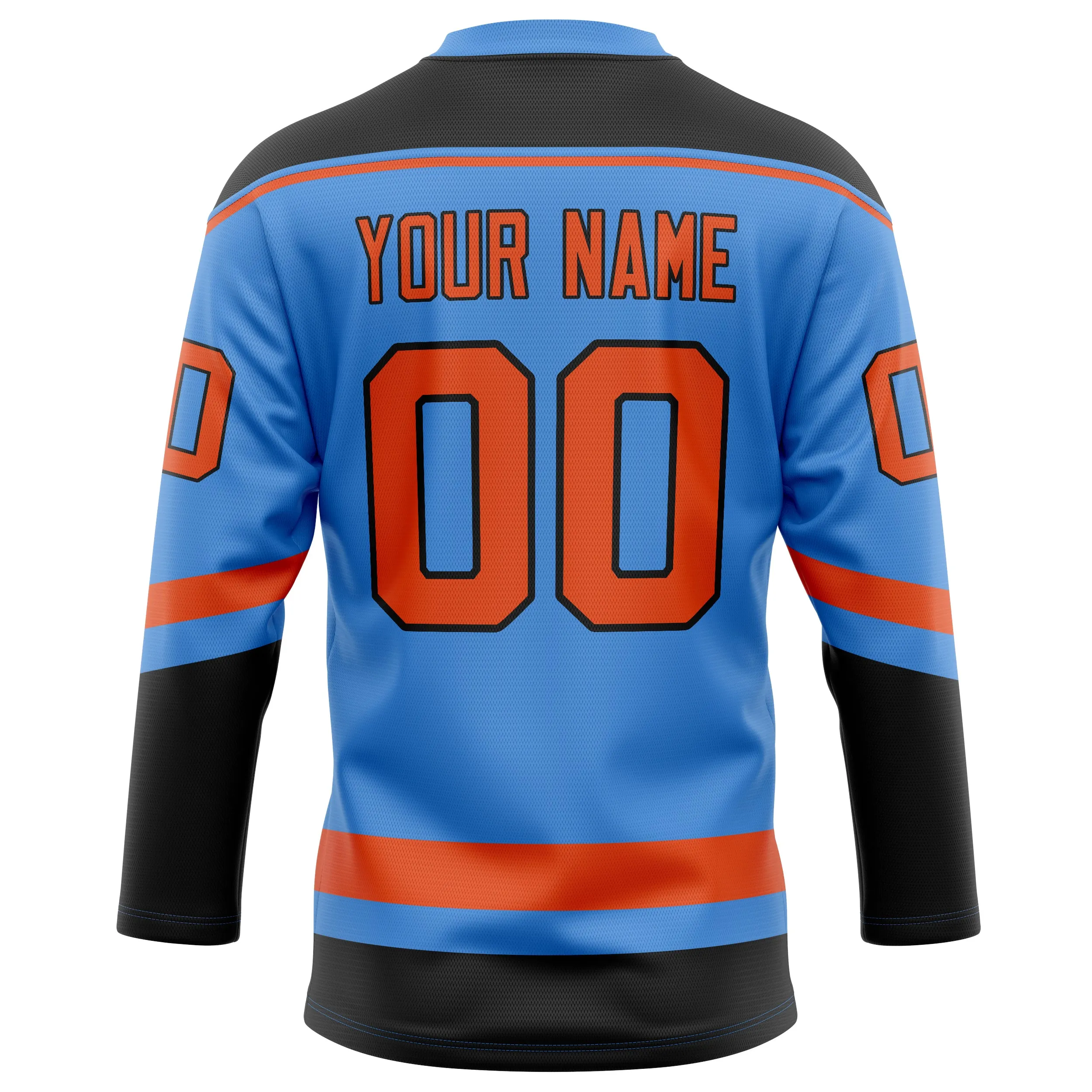 Custom Electric Blue Red Solid Colour Hockey Jersey sold by Tailorly product image thumbnail 4
