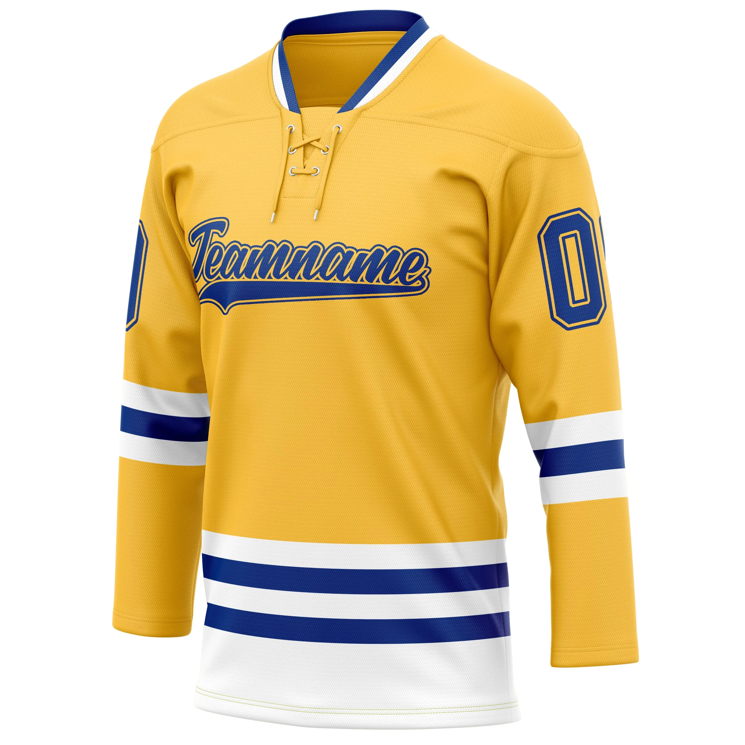 Custom Gold Royal Solid Colour Hockey Jersey sold by Tailorly product image thumbnail 3