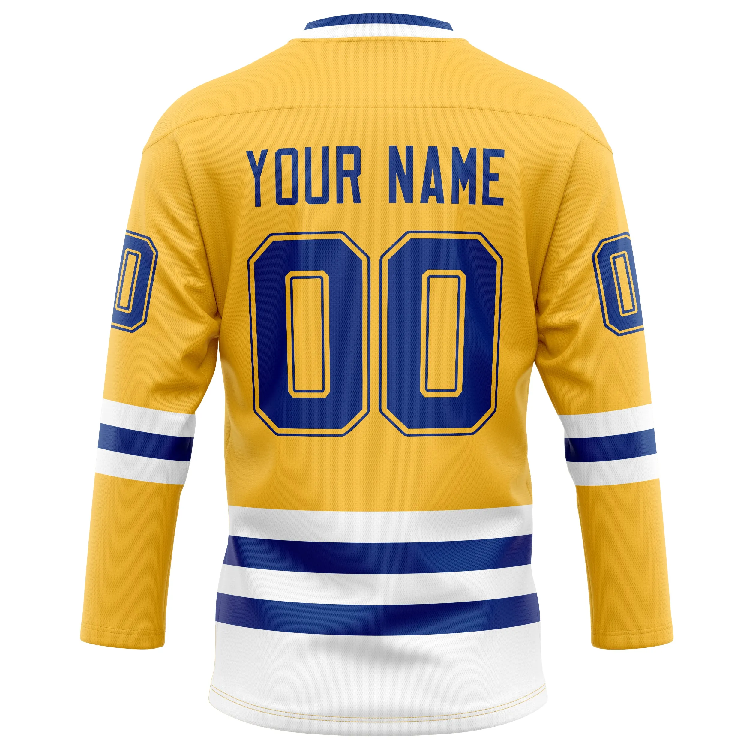 Custom Gold Royal Solid Colour Hockey Jersey sold by Tailorly product image thumbnail 4