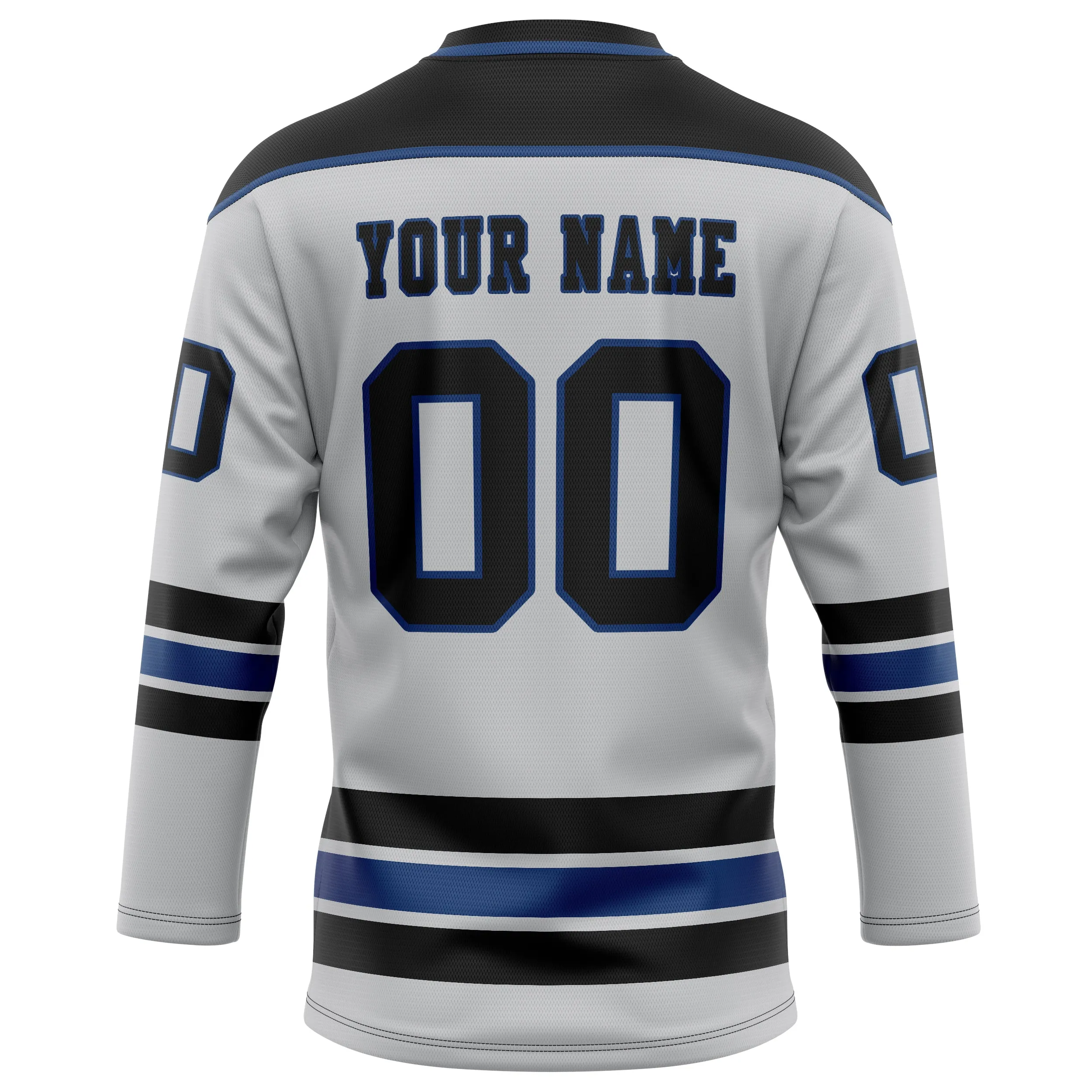 Custom Gray Black Solid Colour Hockey Jersey sold by Tailorly product image thumbnail 4