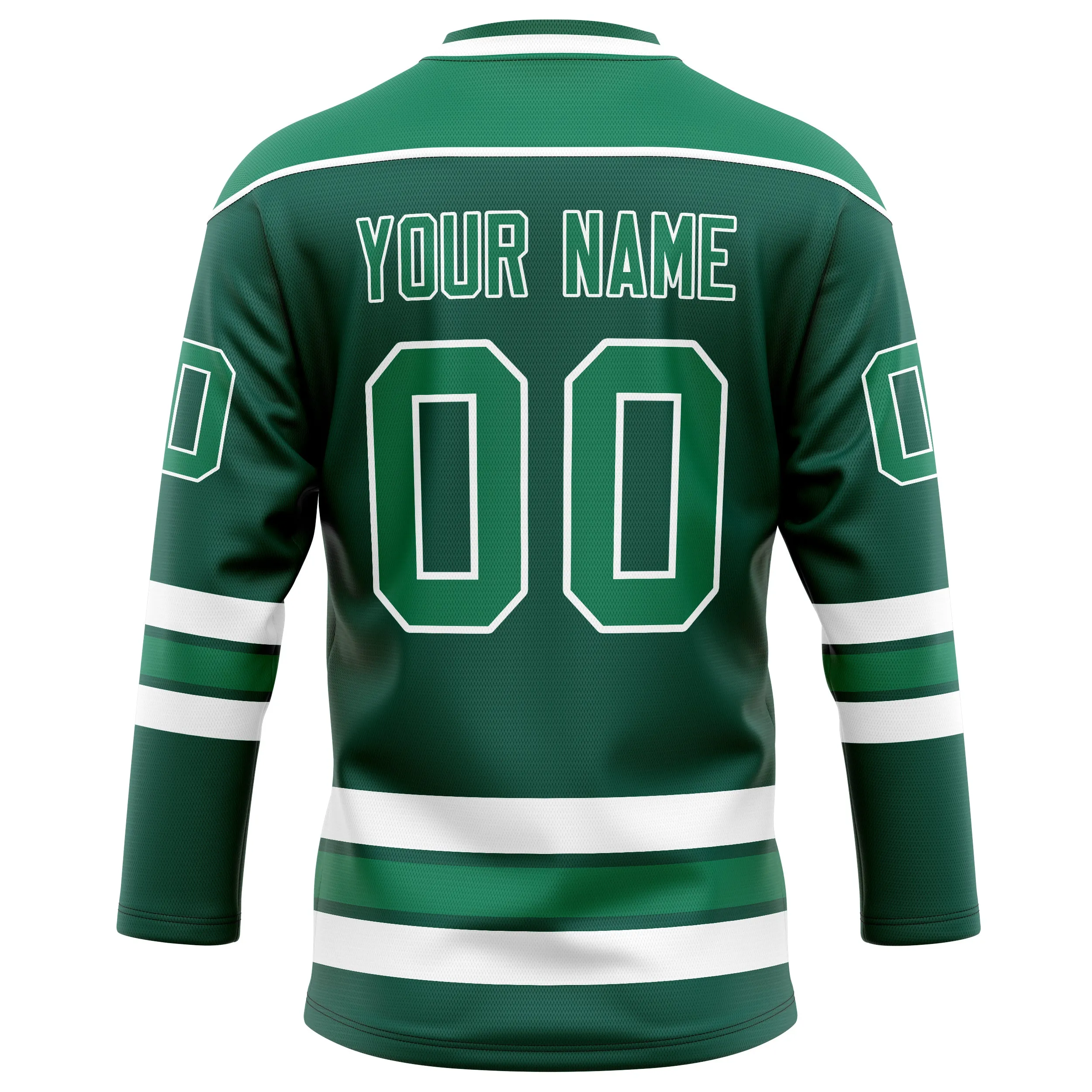 Custom Green White Solid Colour Hockey Jersey sold by Tailorly product image thumbnail 4