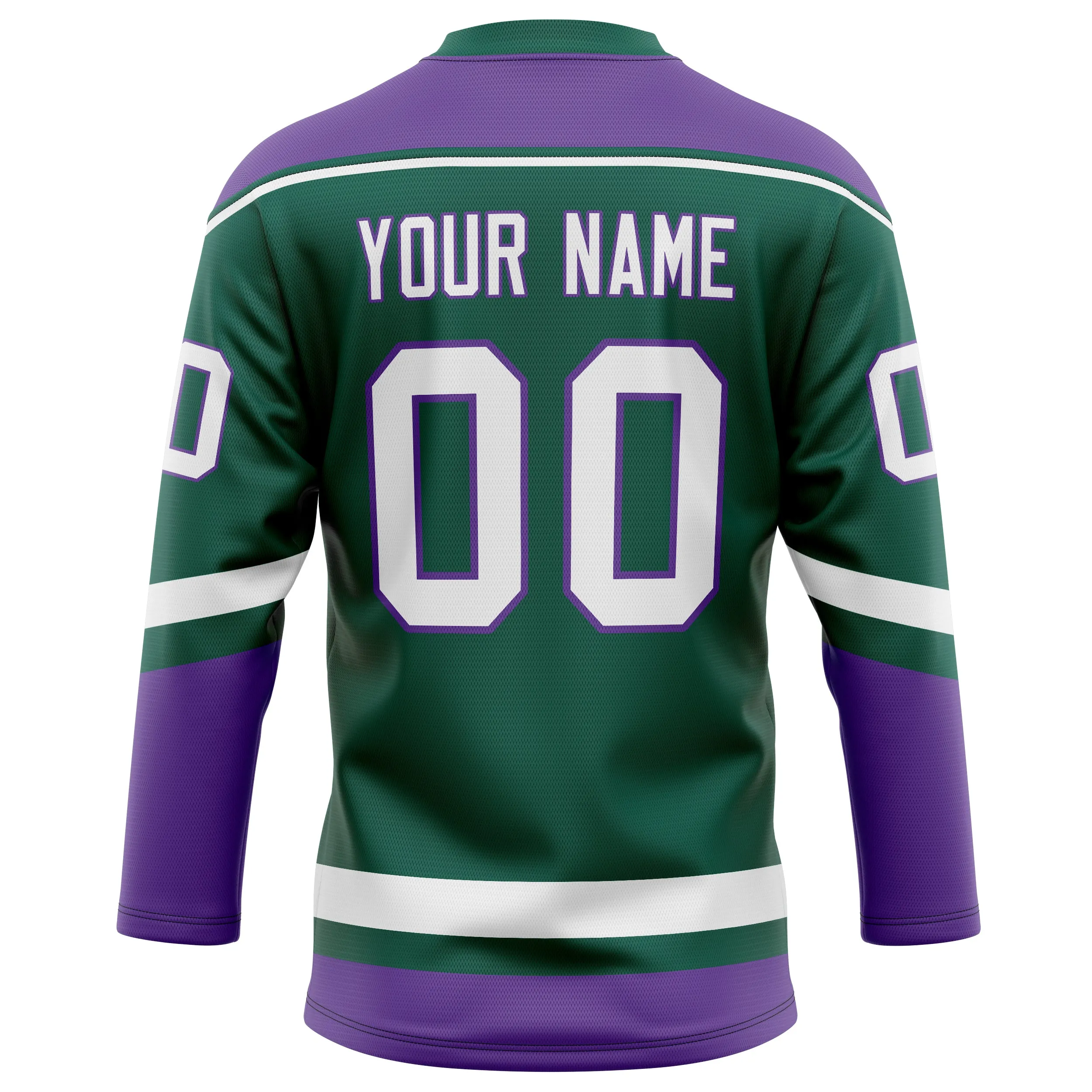 Custom Green Purple Solid Colour Hockey Jersey sold by Tailorly product image thumbnail 4