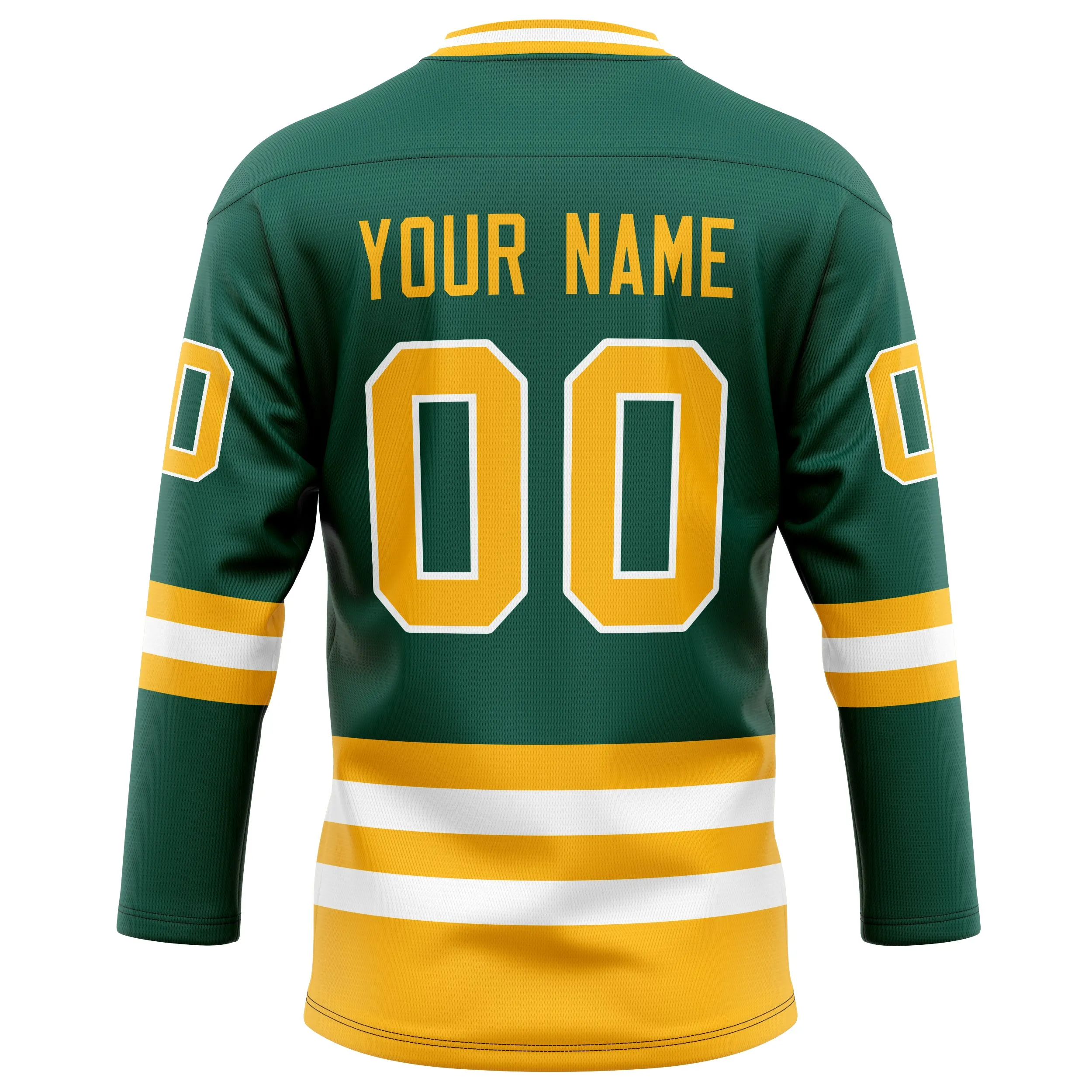 Custom Green Gold Solid Colour Hockey Jersey sold by Tailorly product image thumbnail 4