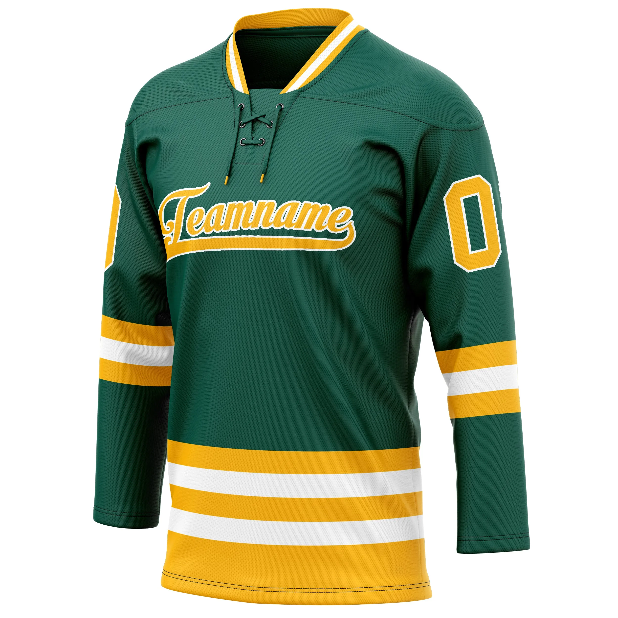 Custom Green Gold Solid Colour Hockey Jersey sold by Tailorly product image thumbnail 3